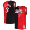 allen iverson philadelphia 76ers mitchell 26amp ness big 26amp tall hardwood classics 200001 split swingman jersey blackred 4493 hbdyx.jpg