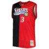 allen iverson philadelphia 76ers mitchell 26amp ness big 26amp tall hardwood classics 200001 split swingman jersey blackred 5028 oa1yx.jpg