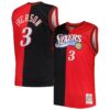 allen iverson philadelphia 76ers mitchell 26amp ness big 26amp tall hardwood classics 200001 split swingman jersey blackred 5208 ijcwe.jpg