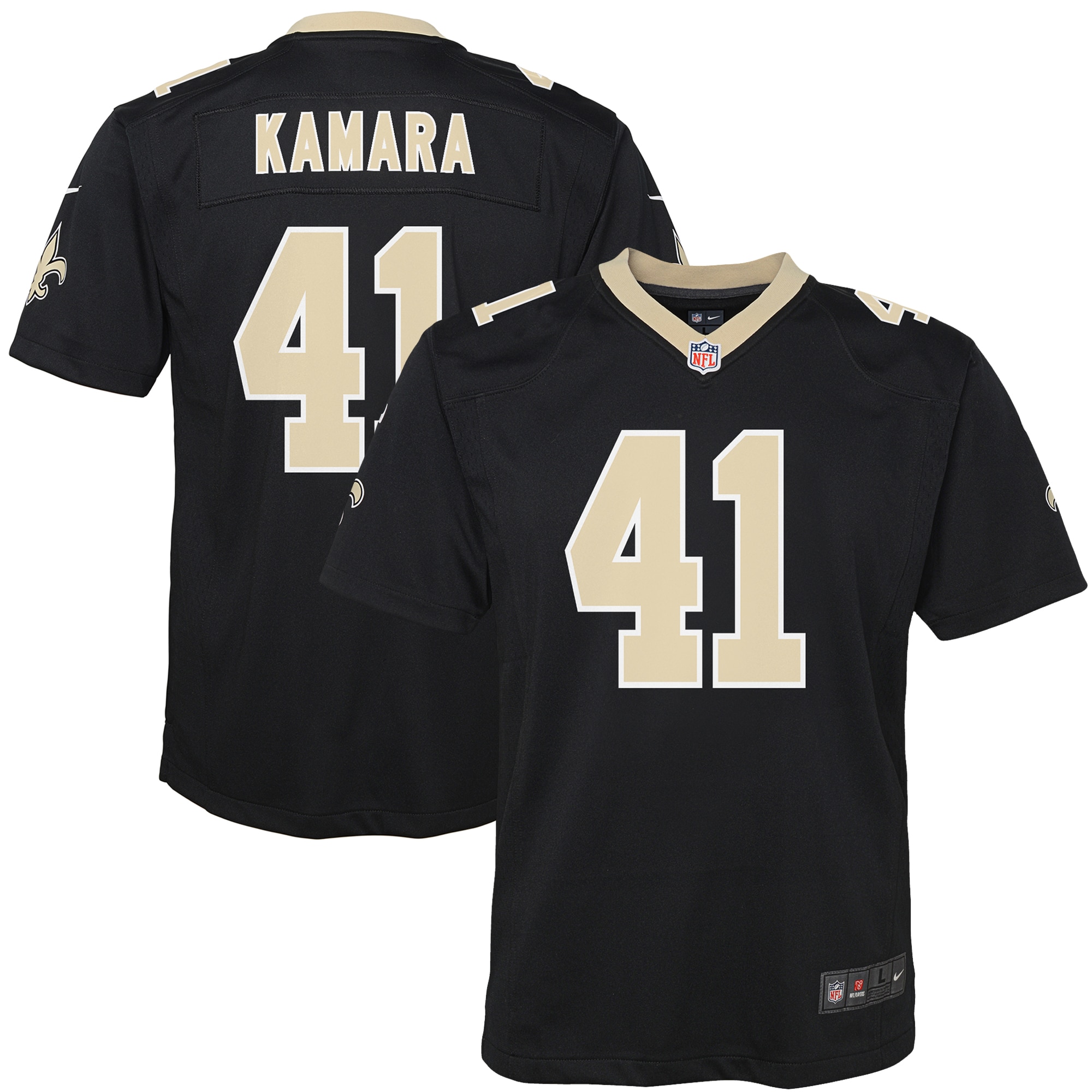 alvin kamara new orleans saints nike youth game jersey black 9481 df5zc.jpg