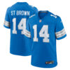 amon ra st. brown detroit lions nike game jersey blue 5493 yuwko.jpg