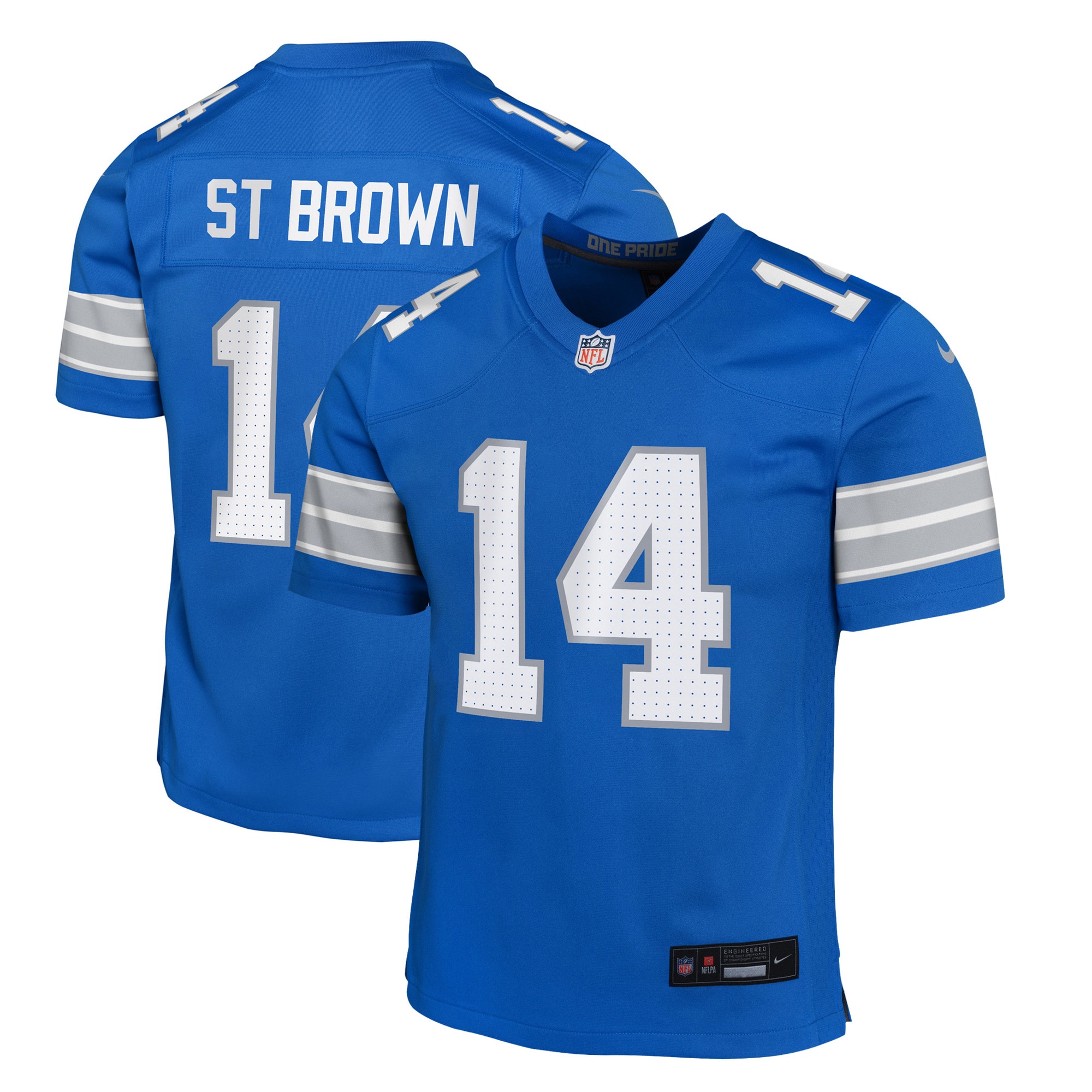 amon ra st. brown detroit lions nike youth team player game jersey blue 9108 ysinf.jpg