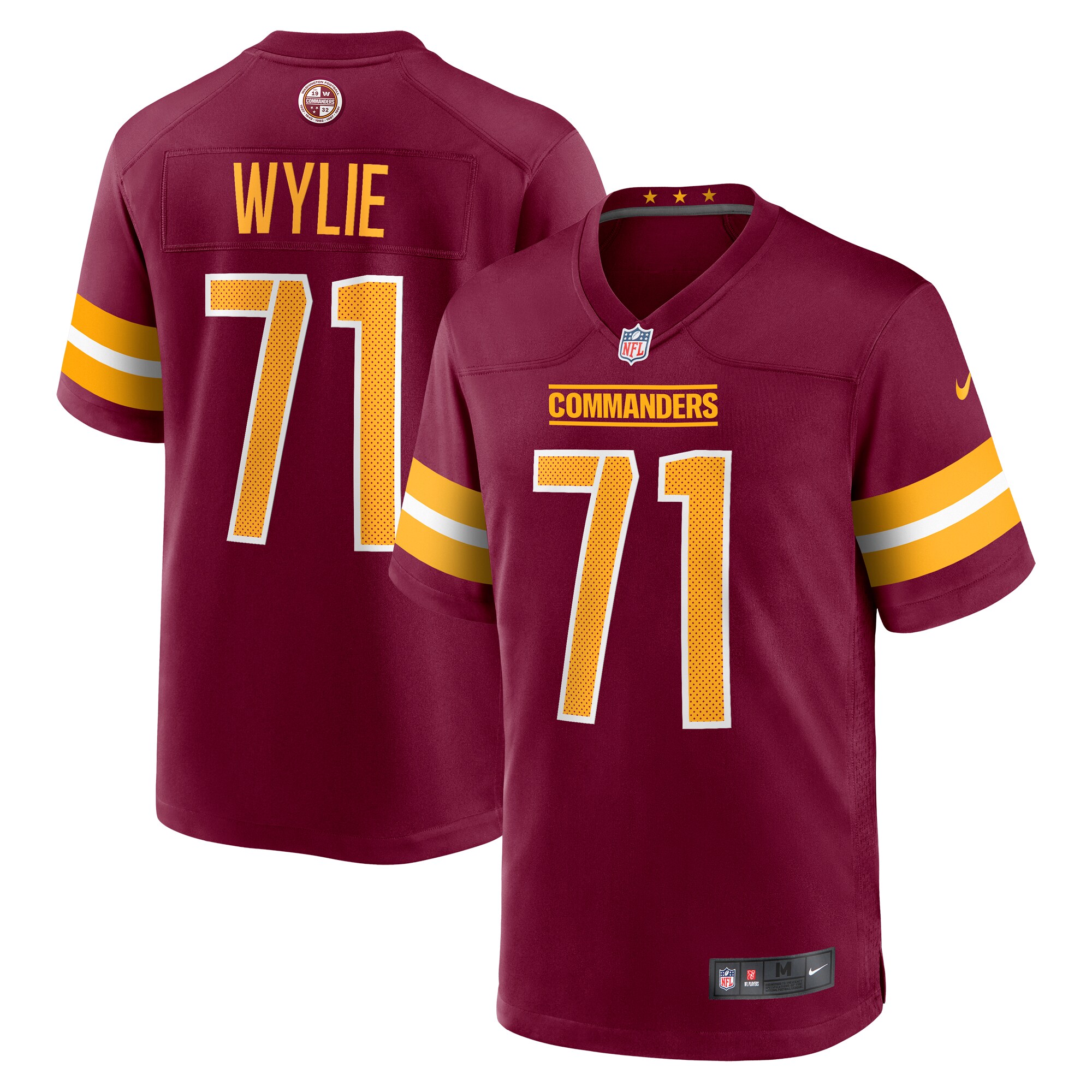 andrew wylie washington commanders nike game player jersey burgundy 6558 7cfrs.jpg