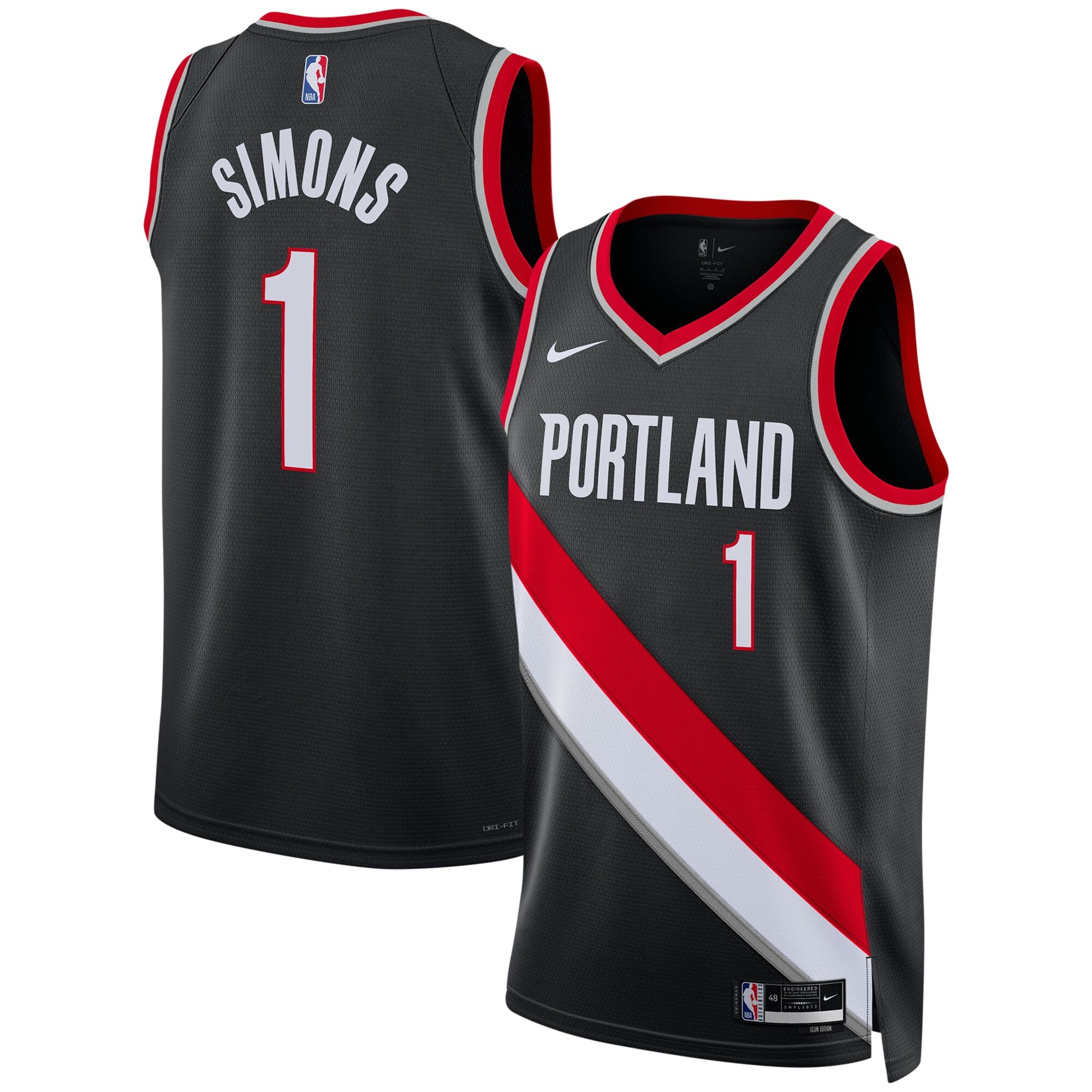 anfernee simons portland trail blazers nike unisex swingman jersey icon edition black 7211 oyvrw.jpg
