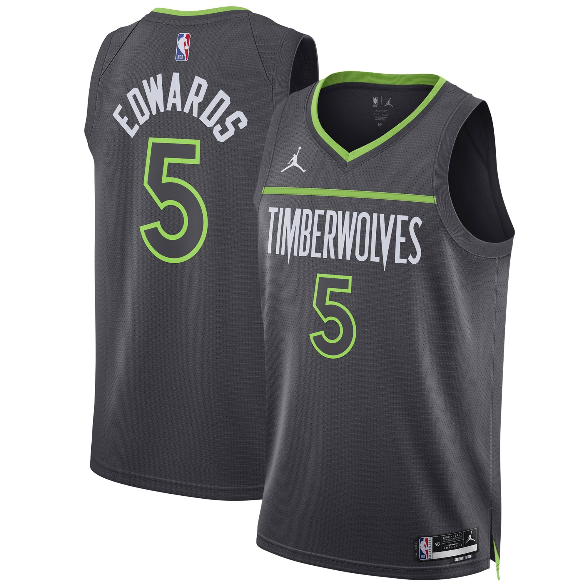 anthony edwards minnesota timberwolves jordan brand unisex swingman jersey statement edition charcoal 9490 60erc.jpg