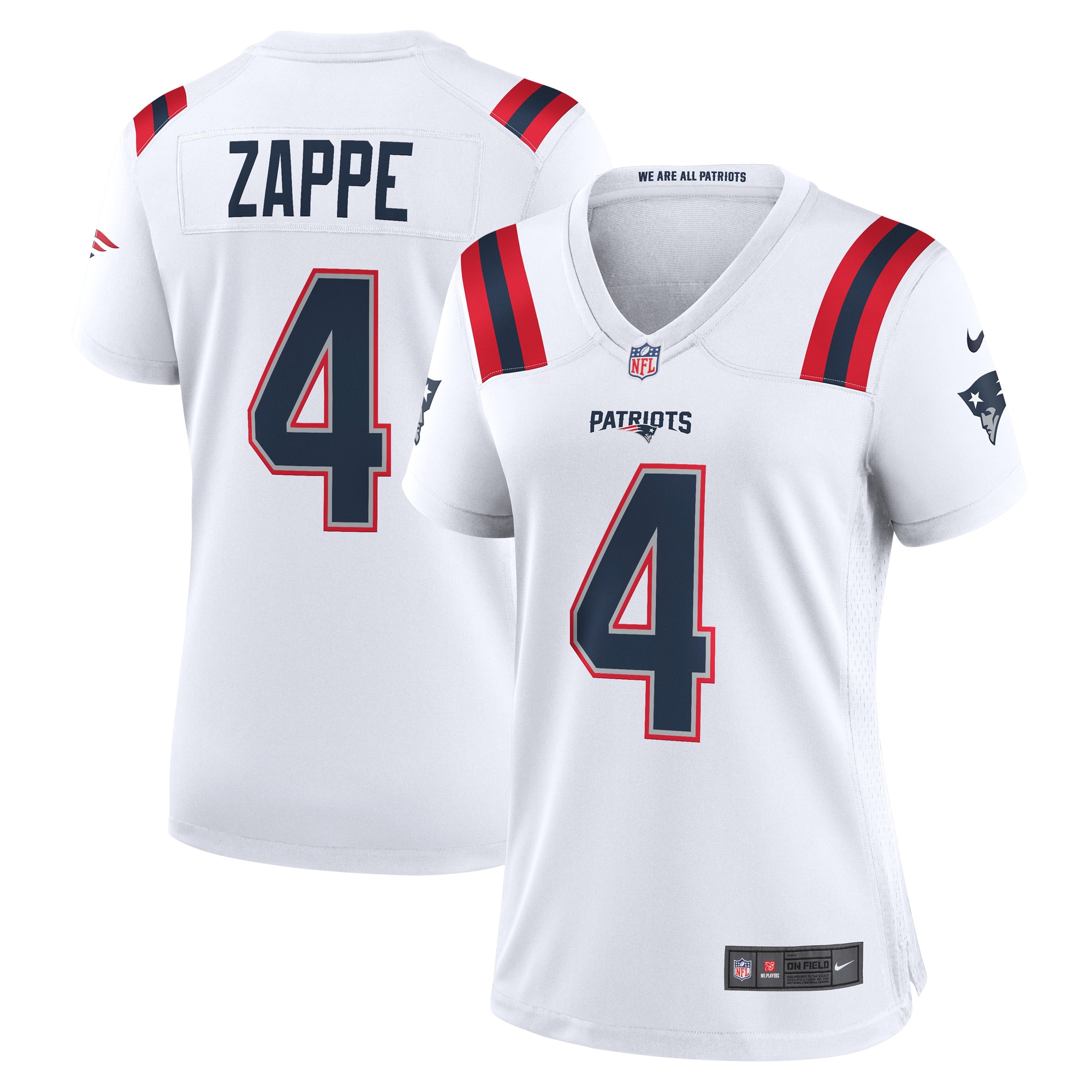 bailey zappe new england patriots nike womens game player jersey white 1213 a1tda.jpg