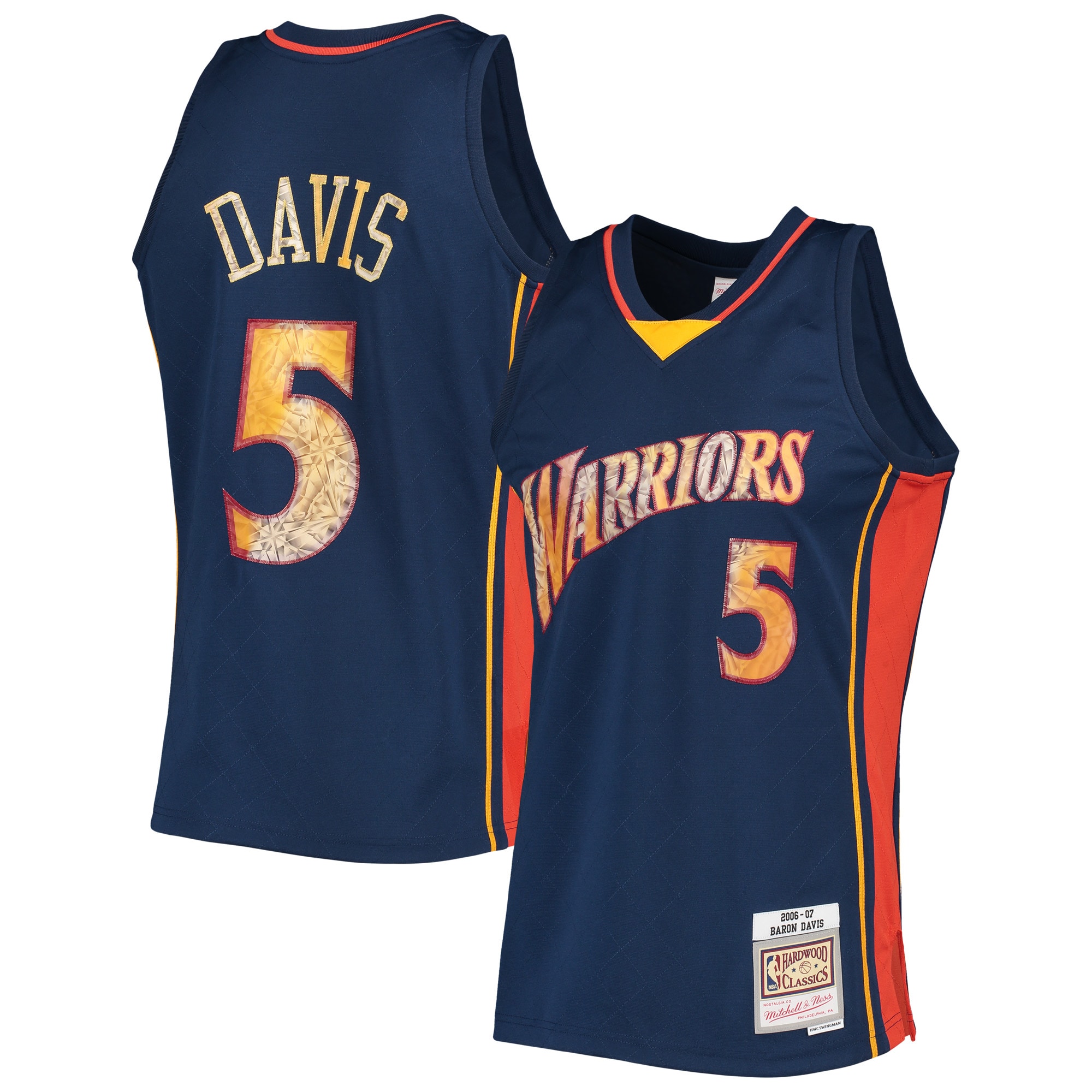baron davis golden state warriors mitchell 26amp ness 200607 hardwood classics nba 75th anniversary diamond swingman jersey royal 4151 x9f1r.jpg