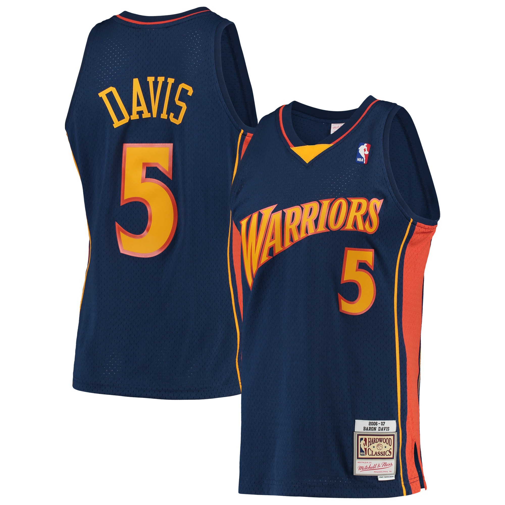 baron davis golden state warriors mitchell 26amp ness 200607 hardwood classics swingman jersey navy 5305 xz2rf.jpg