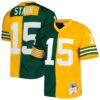 bart starr green bay packers mitchell 26amp ness 1969 split legacy replica jersey greengold 2581 zb9nh.jpg