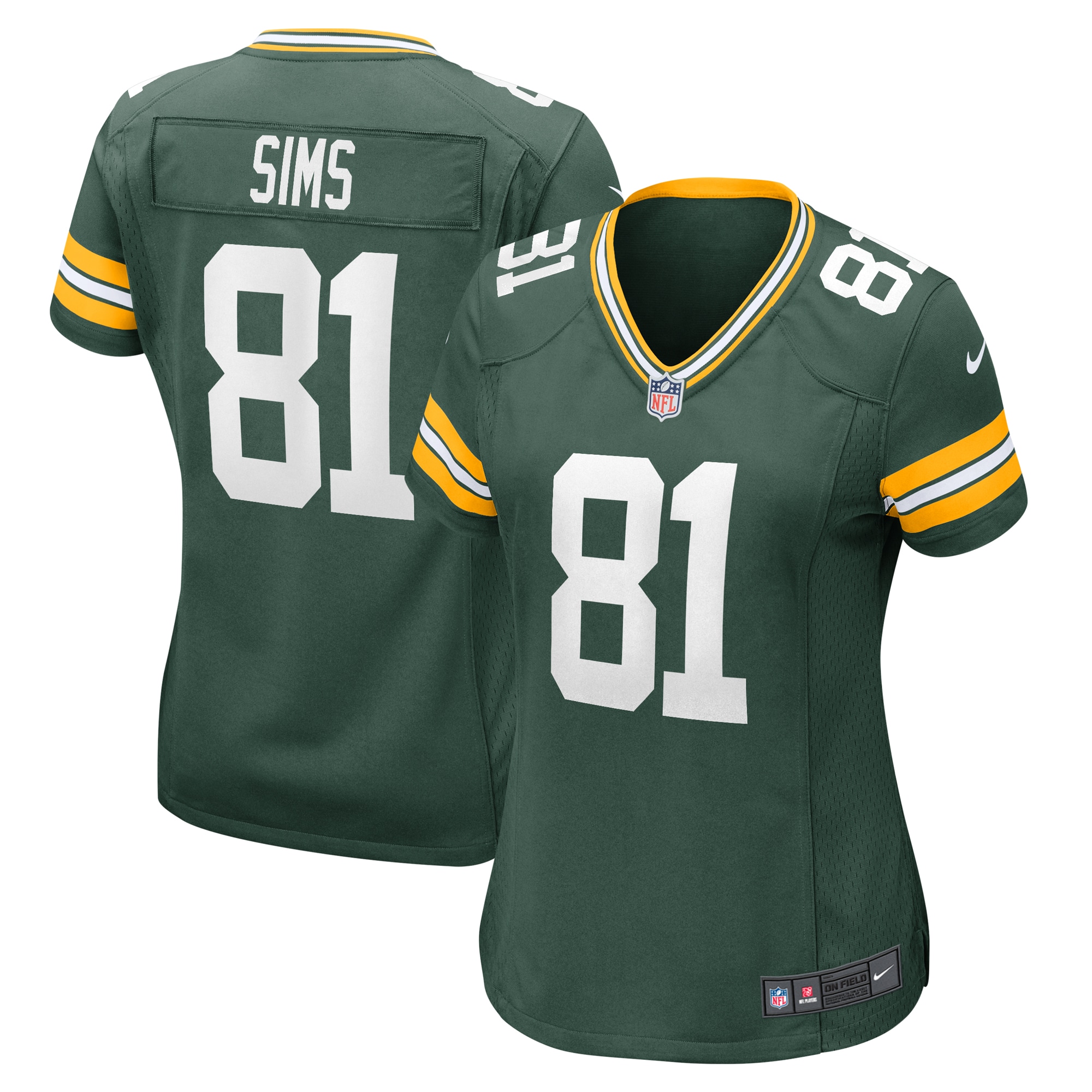 ben sims green bay packers nike womens team game jersey green 6947 g4rz3.jpg