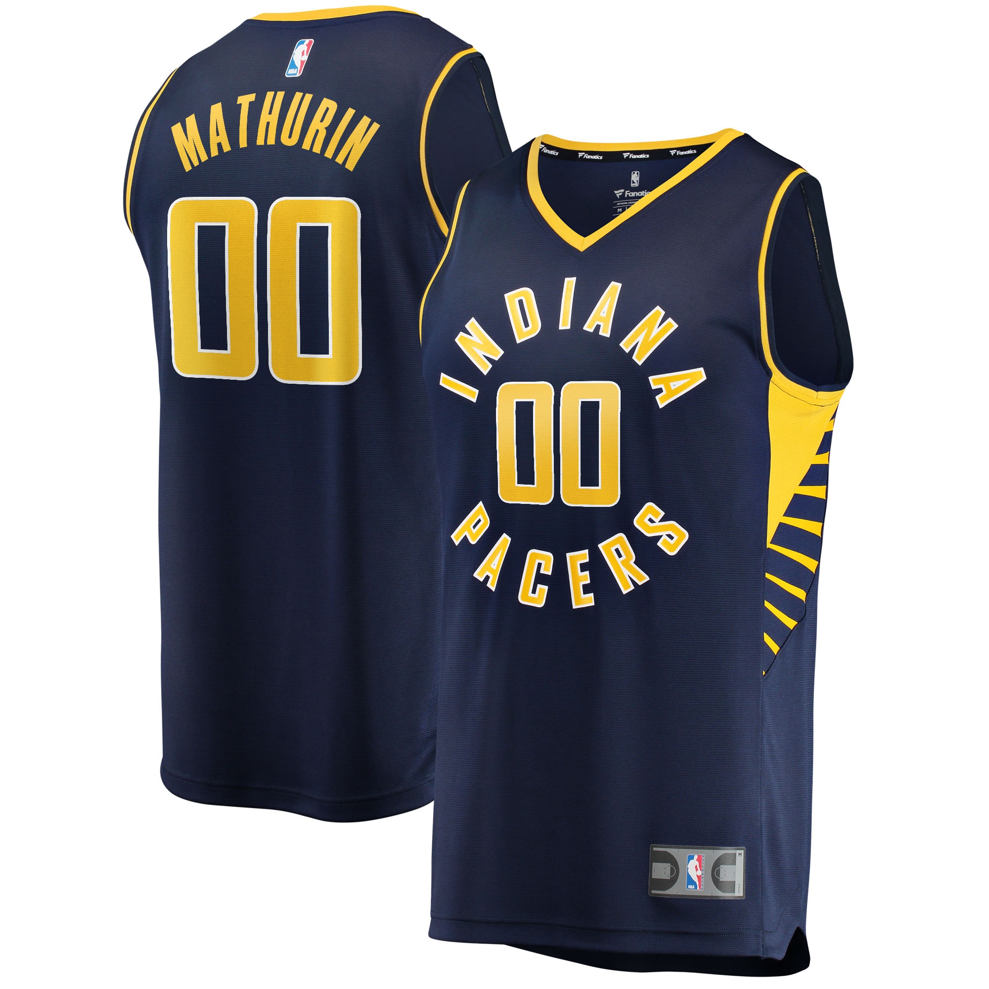 bennedict mathurin indiana pacers fanatics youth 2022 nba draft first round pick fast break replica jersey icon edition navy 8416 iz8ue.jpg