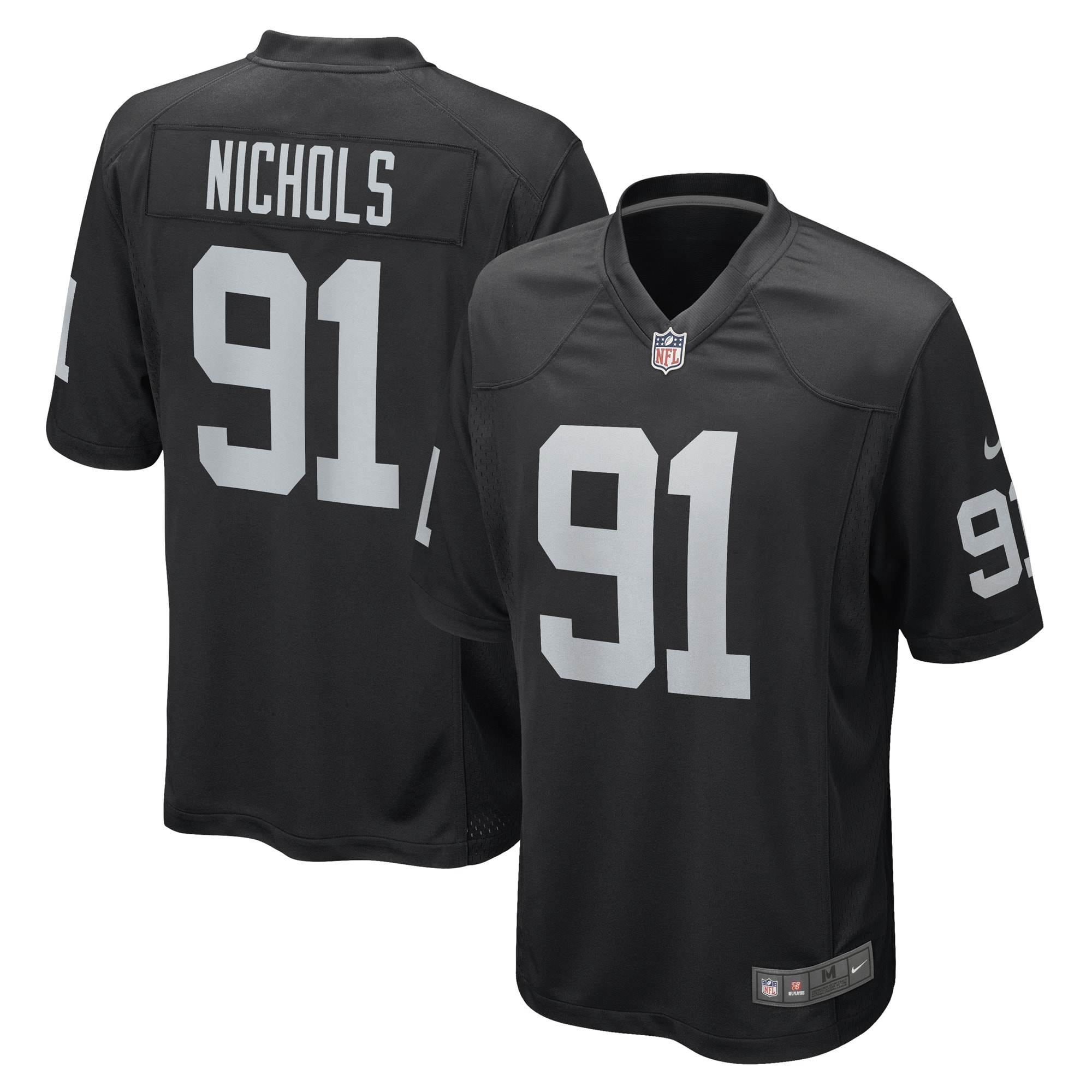 bilal nichols las vegas raiders nike game player jersey black 4466 yjqm9.jpg