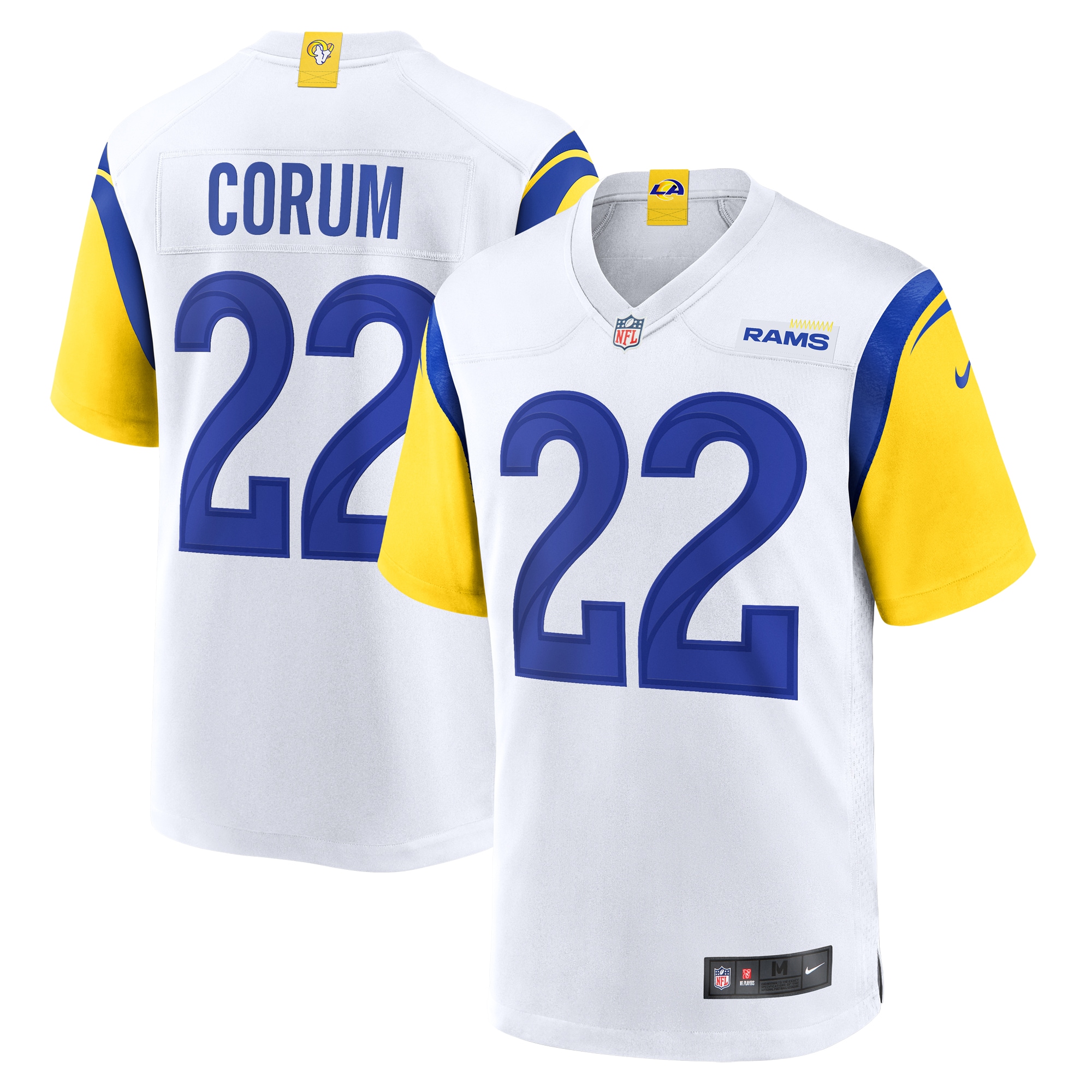 blake corum los angeles rams nike game jersey white 3895 fzvh1.jpg