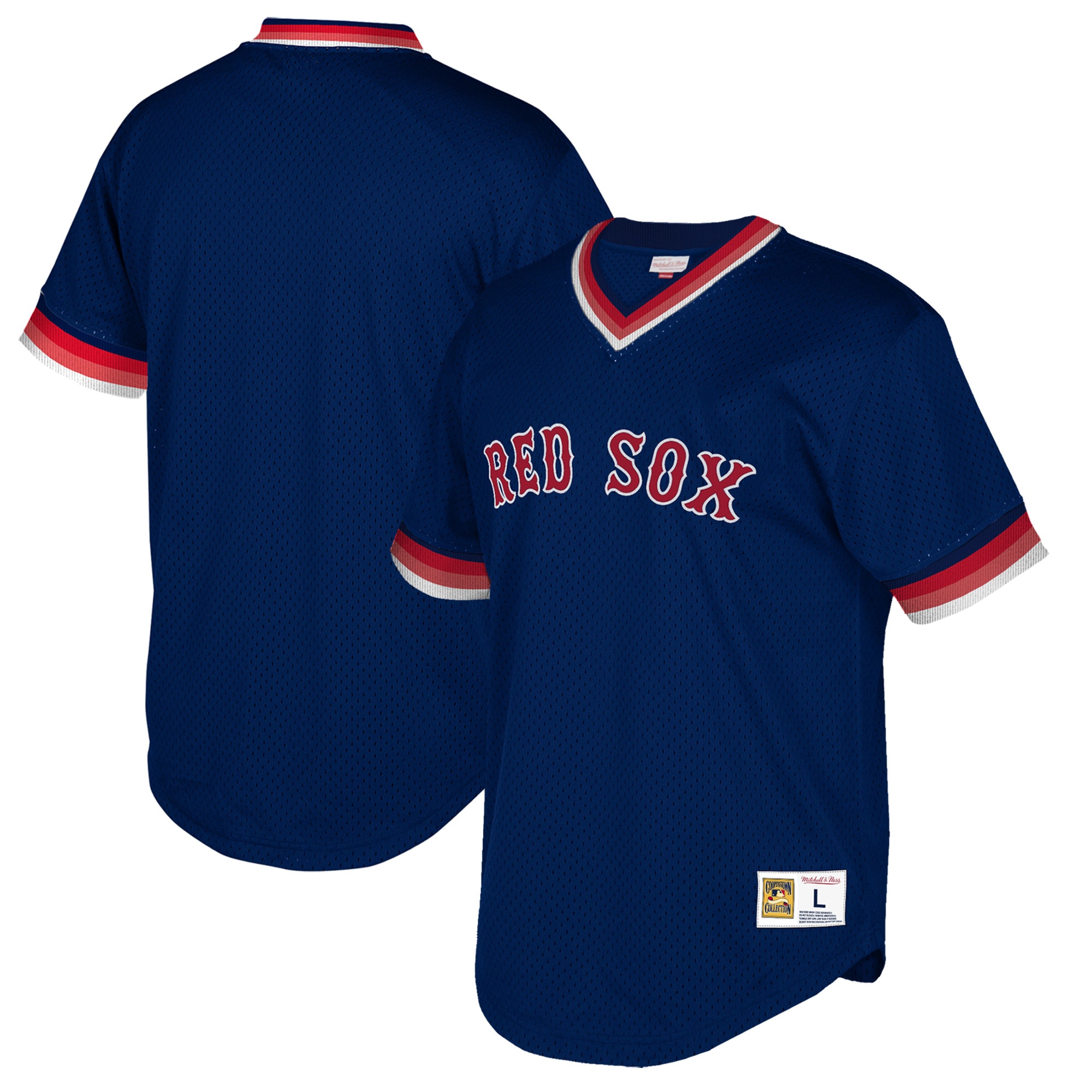boston red sox mitchell 26amp ness big 26amp tall cooperstown collection mesh wordmark v neck jersey navy 2730 oiiuq.jpg