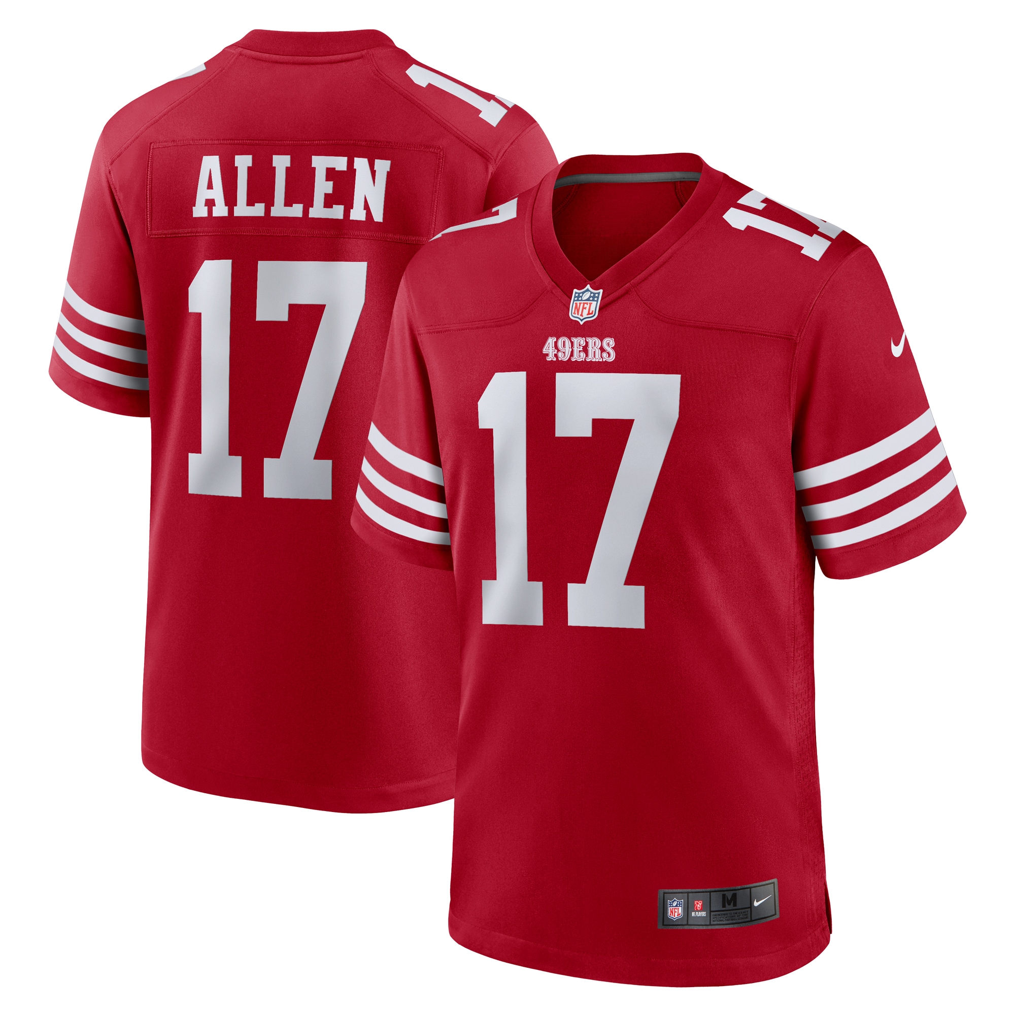 brandon allen san francisco 49ers nike game jersey scarlet 4412 jwyjz.jpg