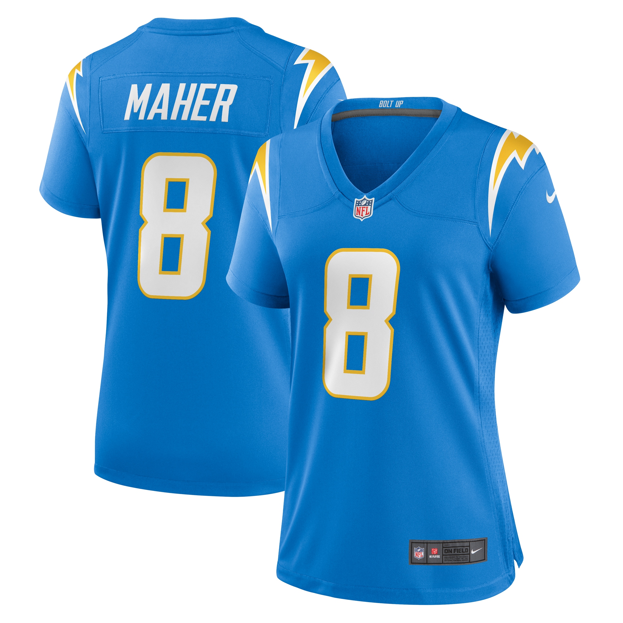 brett maher los angeles chargers nike womens team game jersey powder blue 9868 cxnvo.jpg