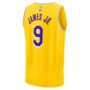 bronny james los angeles lakers fanatics 2024 nba draft fast break player jersey icon edition gold 7967 bohhy.jpg