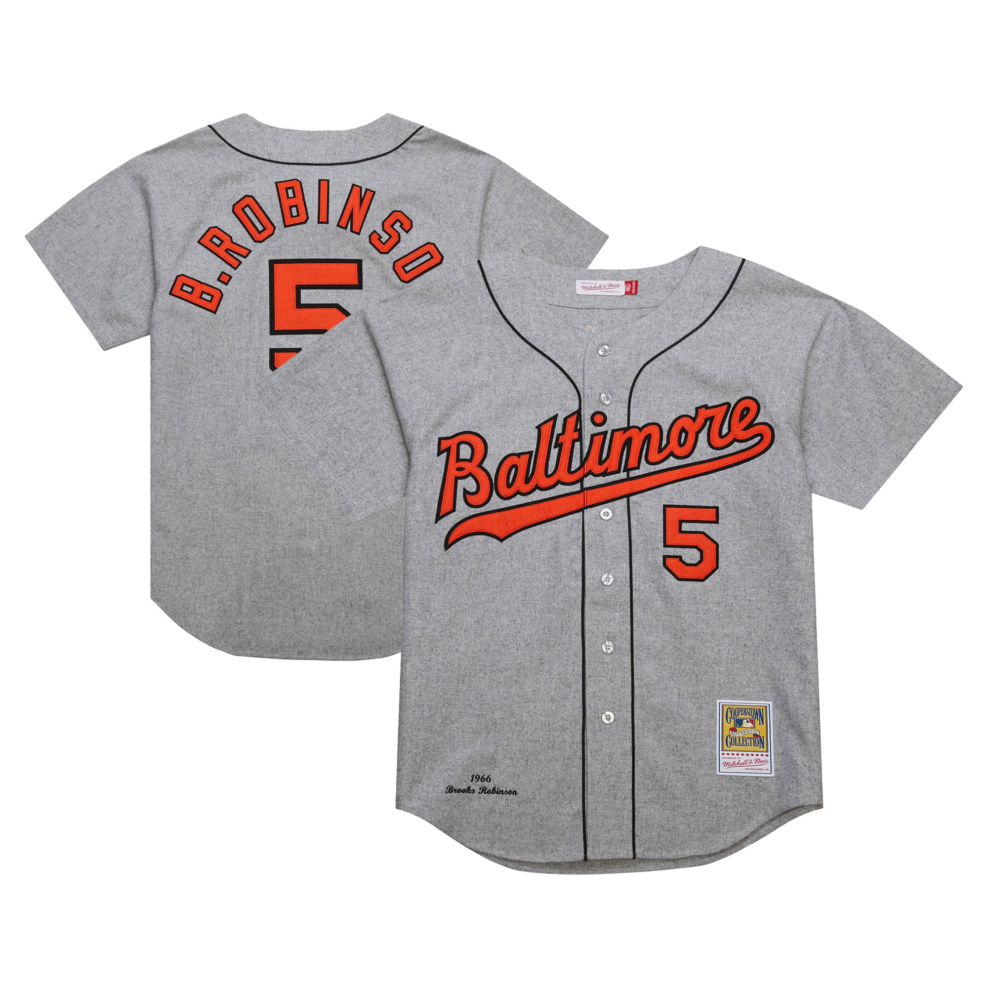 brooks robinson baltimore orioles mitchell 26amp ness cooperstown collection 1966 authentic jersey gray 9327 5n9e8.jpg