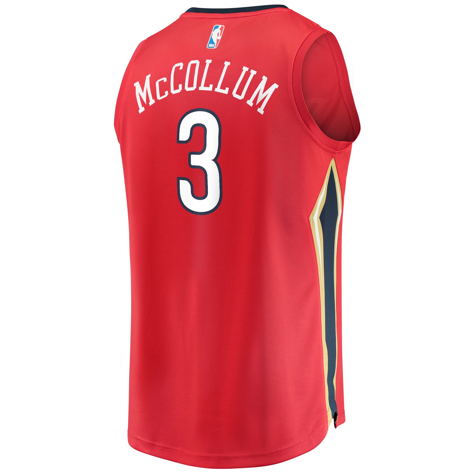 c.j. mccollum new orleans pelicans fanatics youth fast break replica player jersey red statement edition 3008 93kwm.jpg