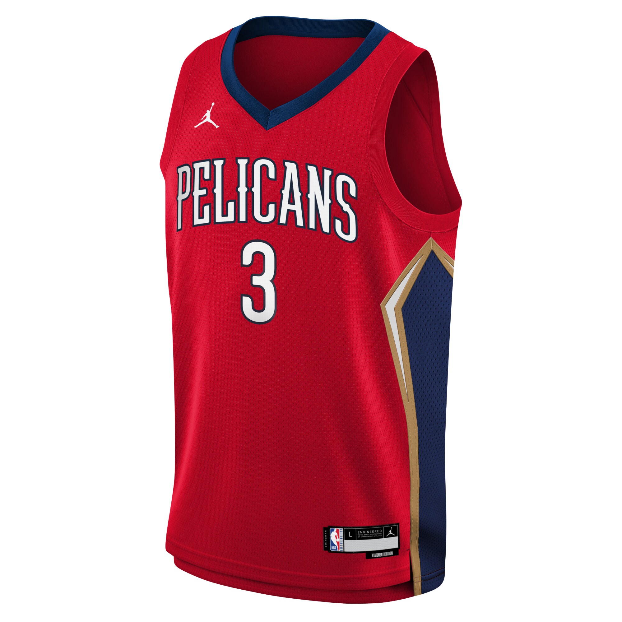 c.j. mccollum new orleans pelicans jordan brand youth swingman jersey statement edition red 5264 fmixz.jpg