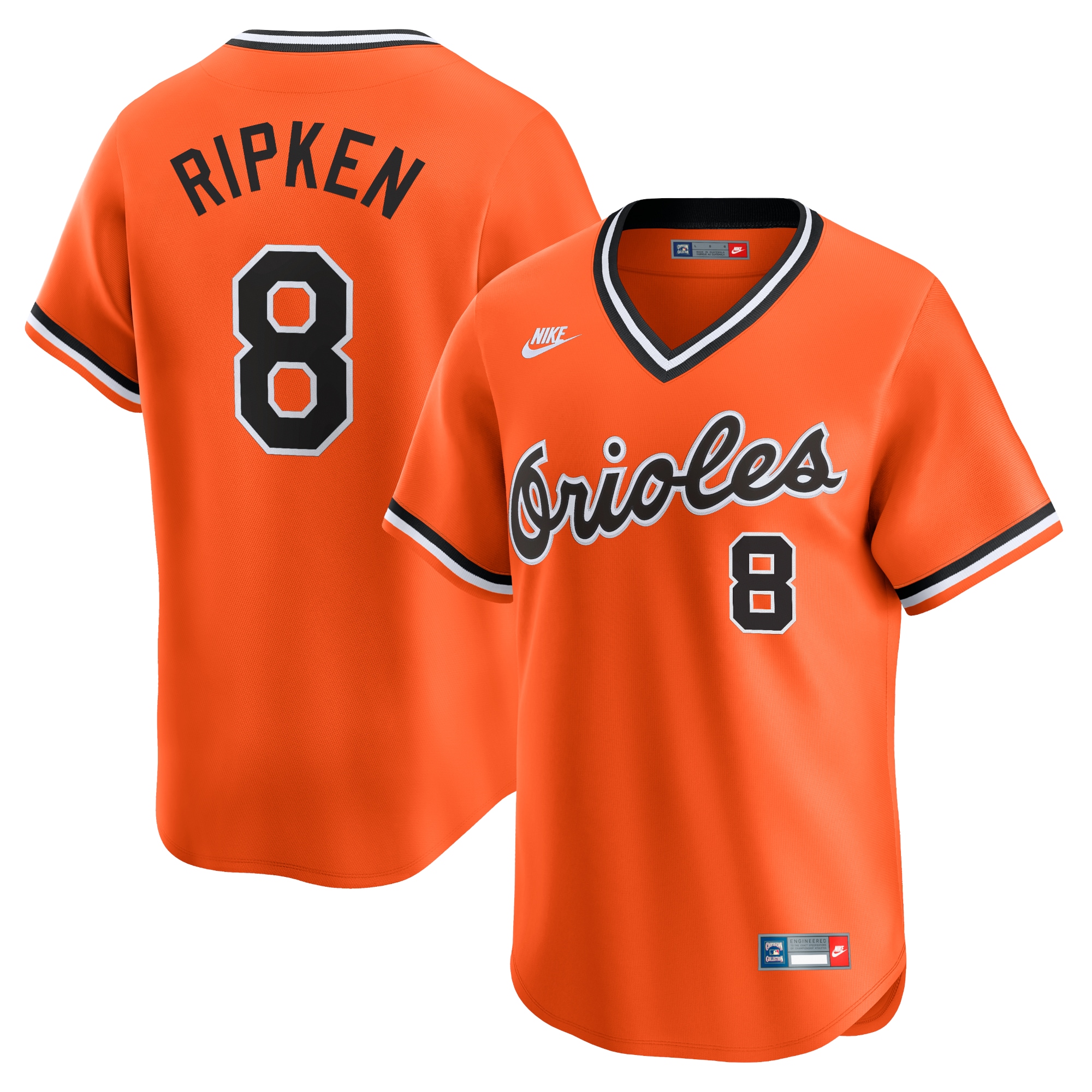cal ripken jr. baltimore orioles nike throwback cooperstown limited jersey orange 3765 7i1qm.jpg