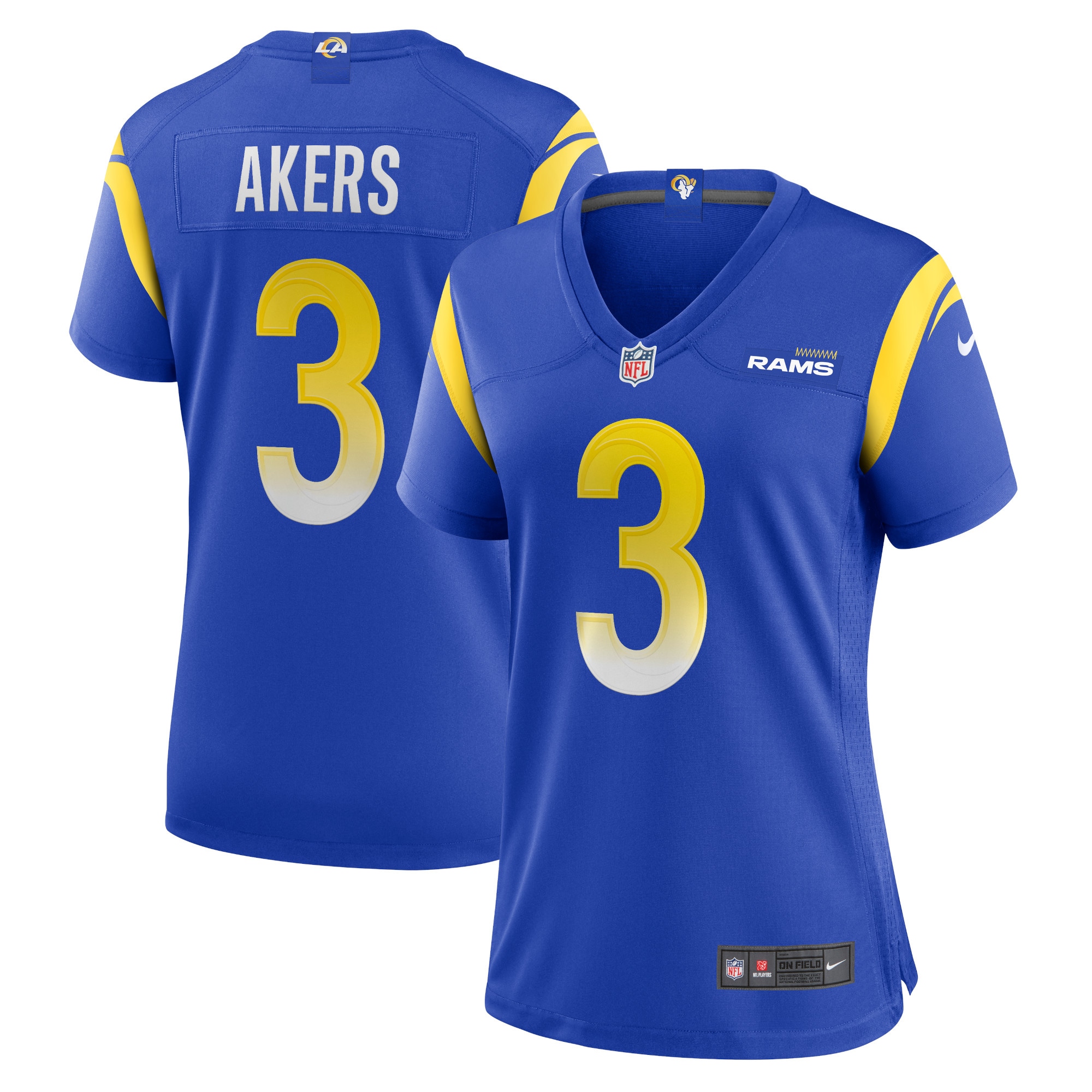 cam akers los angeles rams nike womens game jersey royal 5080 zow75.jpg