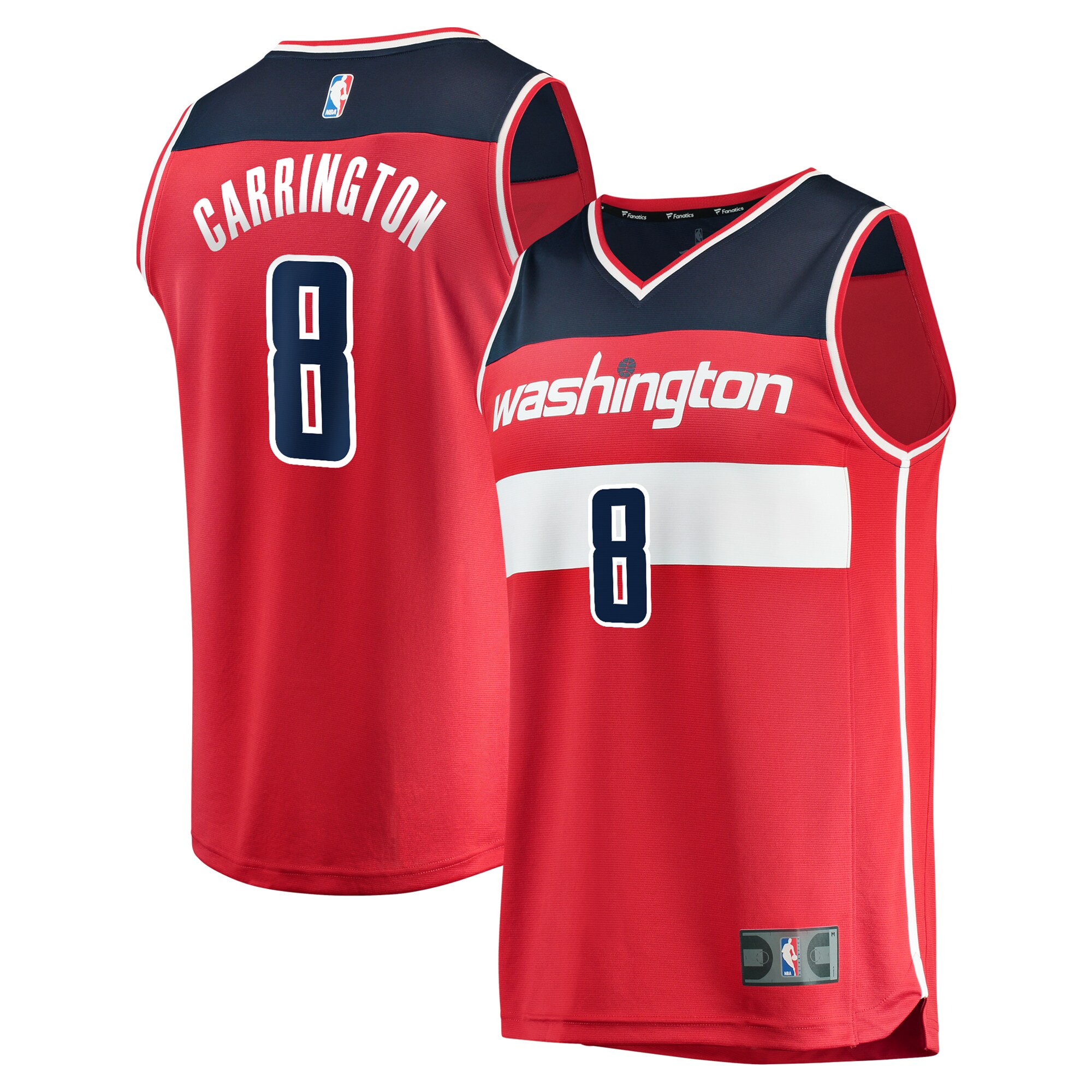 carlton carrington washington wizards fanatics fast break replica player jersey icon edition red 2520 ojh3w.jpg