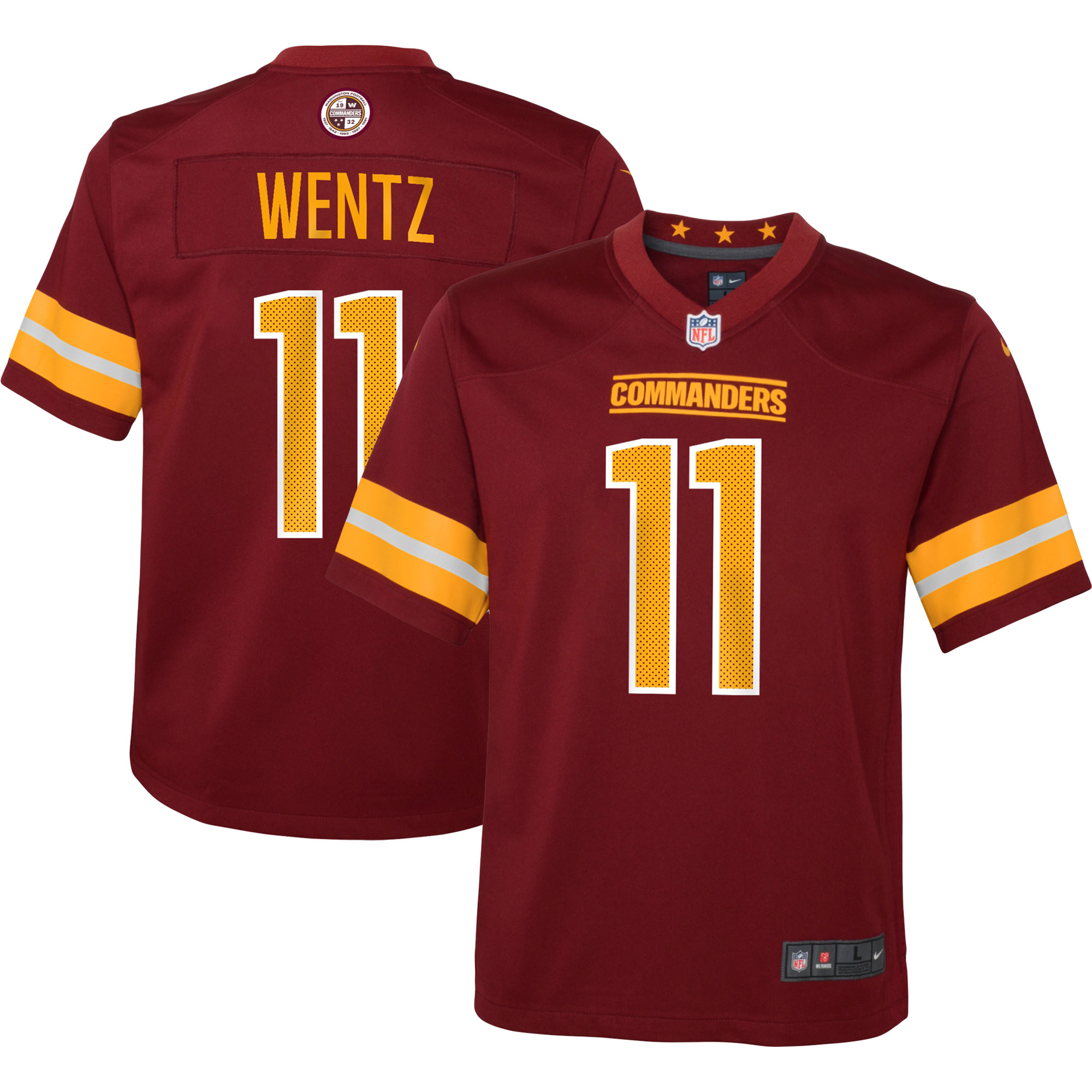 carson wentz washington commanders nike youth game jersey burgundy 7086 39ycy.jpg
