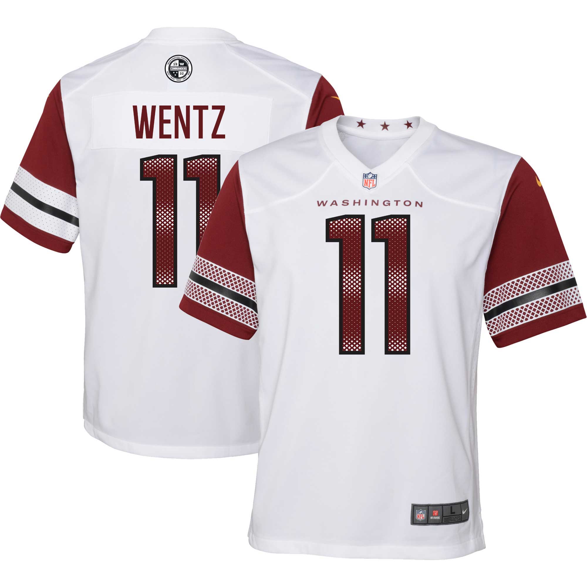 carson wentz washington commanders nike youth game jersey white 3690 4vwwg.jpg