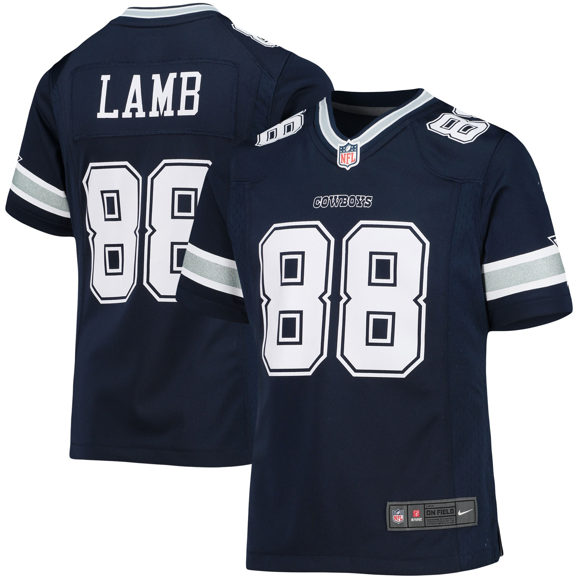 ceedee lamb dallas cowboys nike girls youth game jersey navy 6726 52zje.jpg