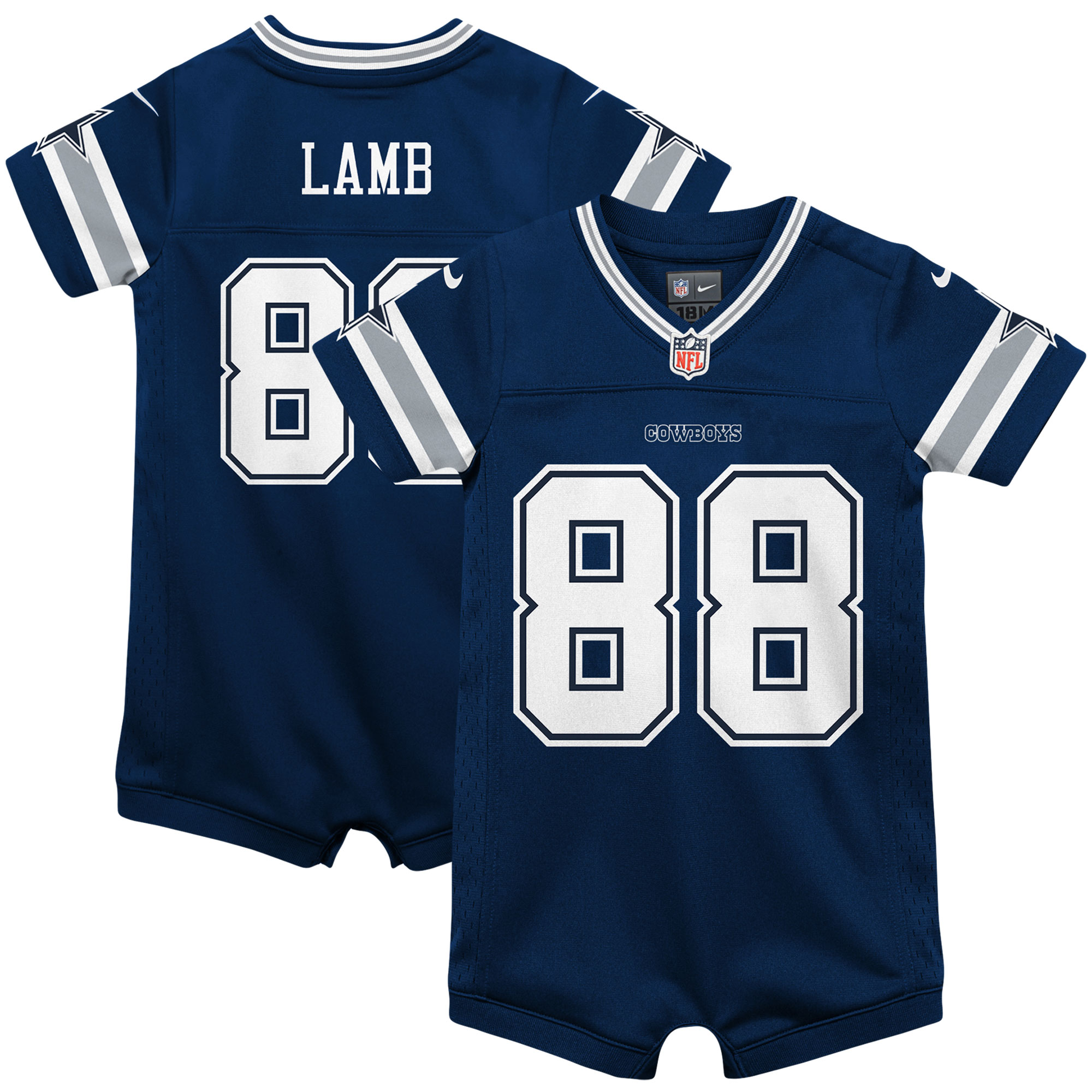 ceedee lamb dallas cowboys nike infant game jersey romper navy 3615 mrw9j.jpg