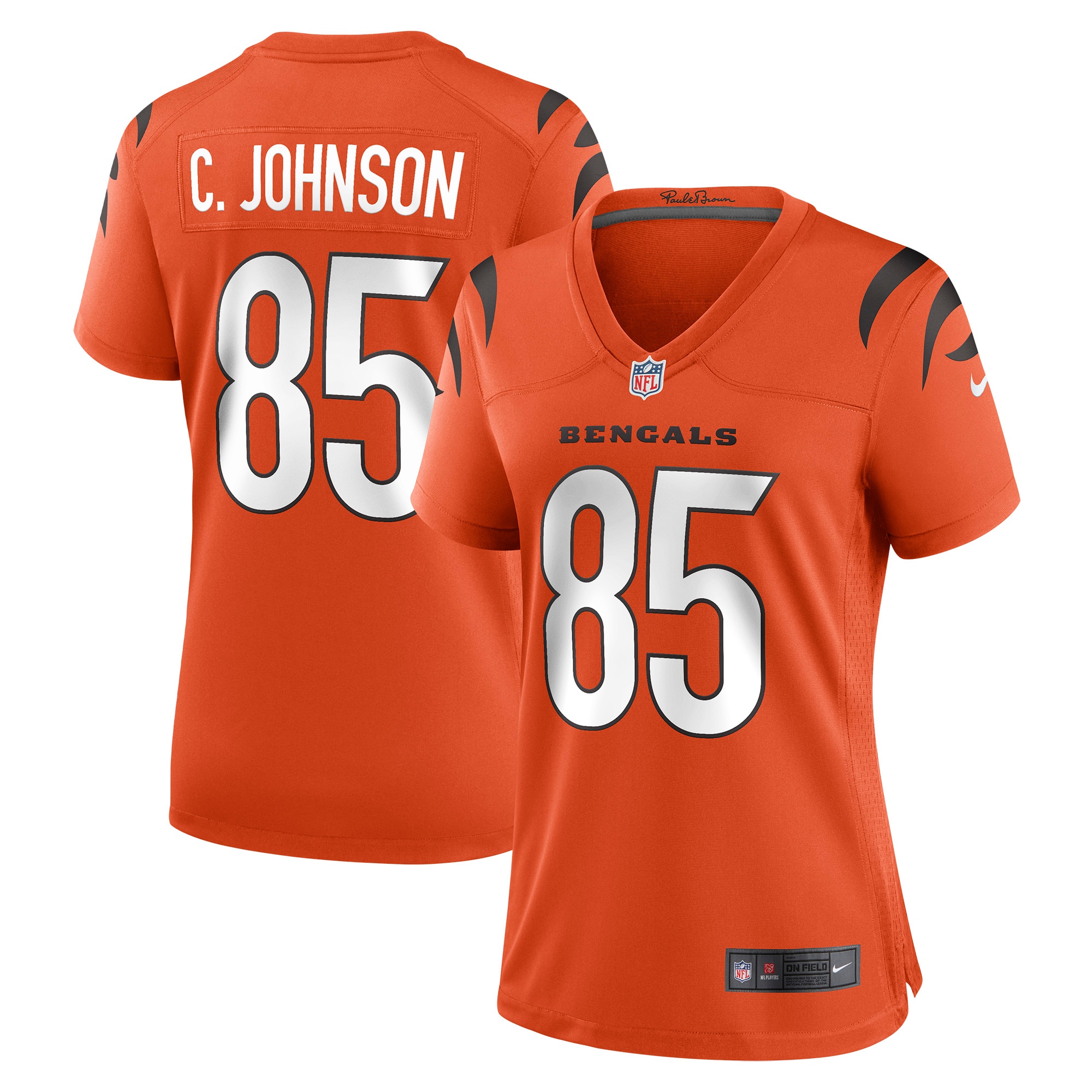 chad johnson cincinnati bengals nike womens retired game jersey orange 2262 vkjax.jpg