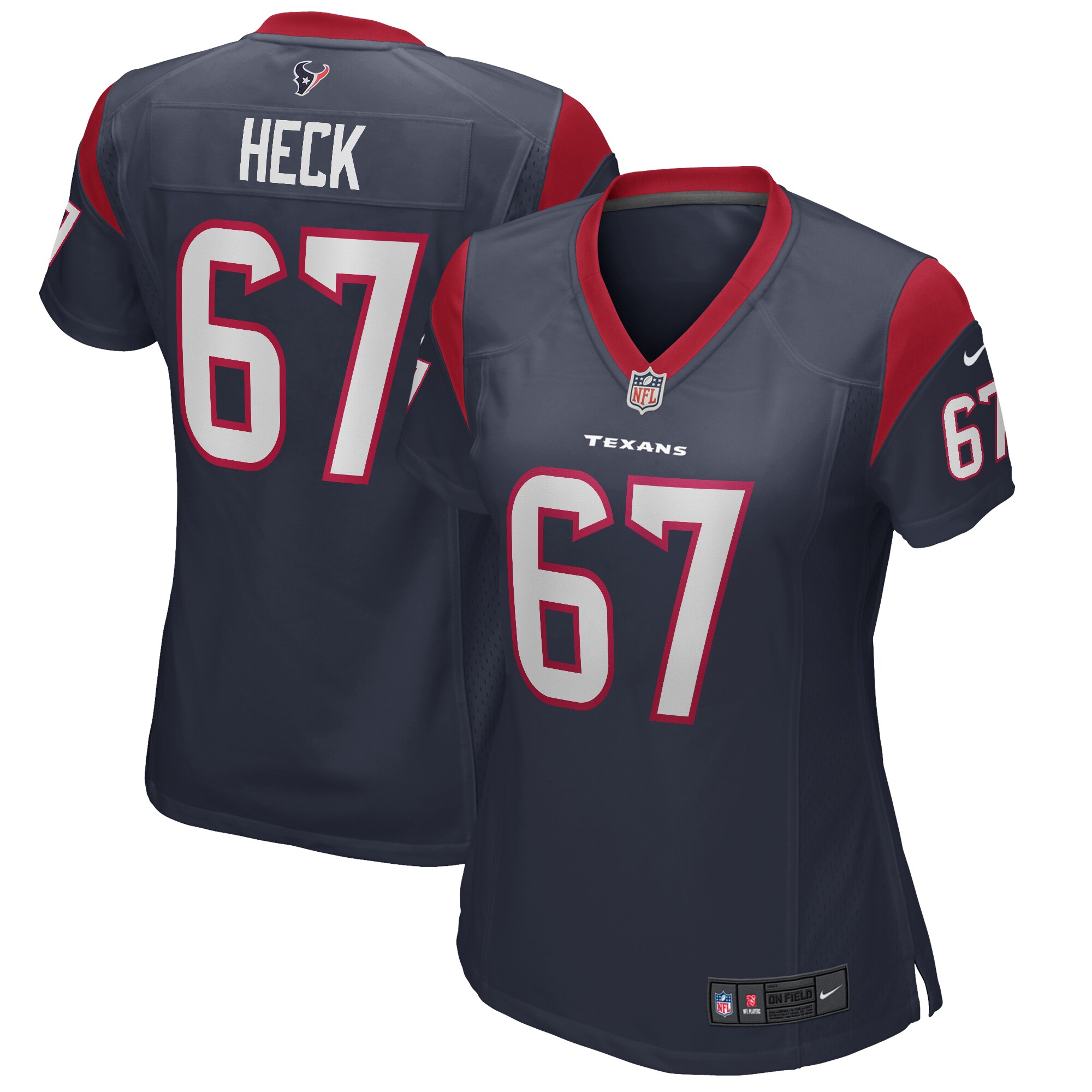 charlie heck houston texans nike womens game jersey navy 6477 kwjbs.jpg