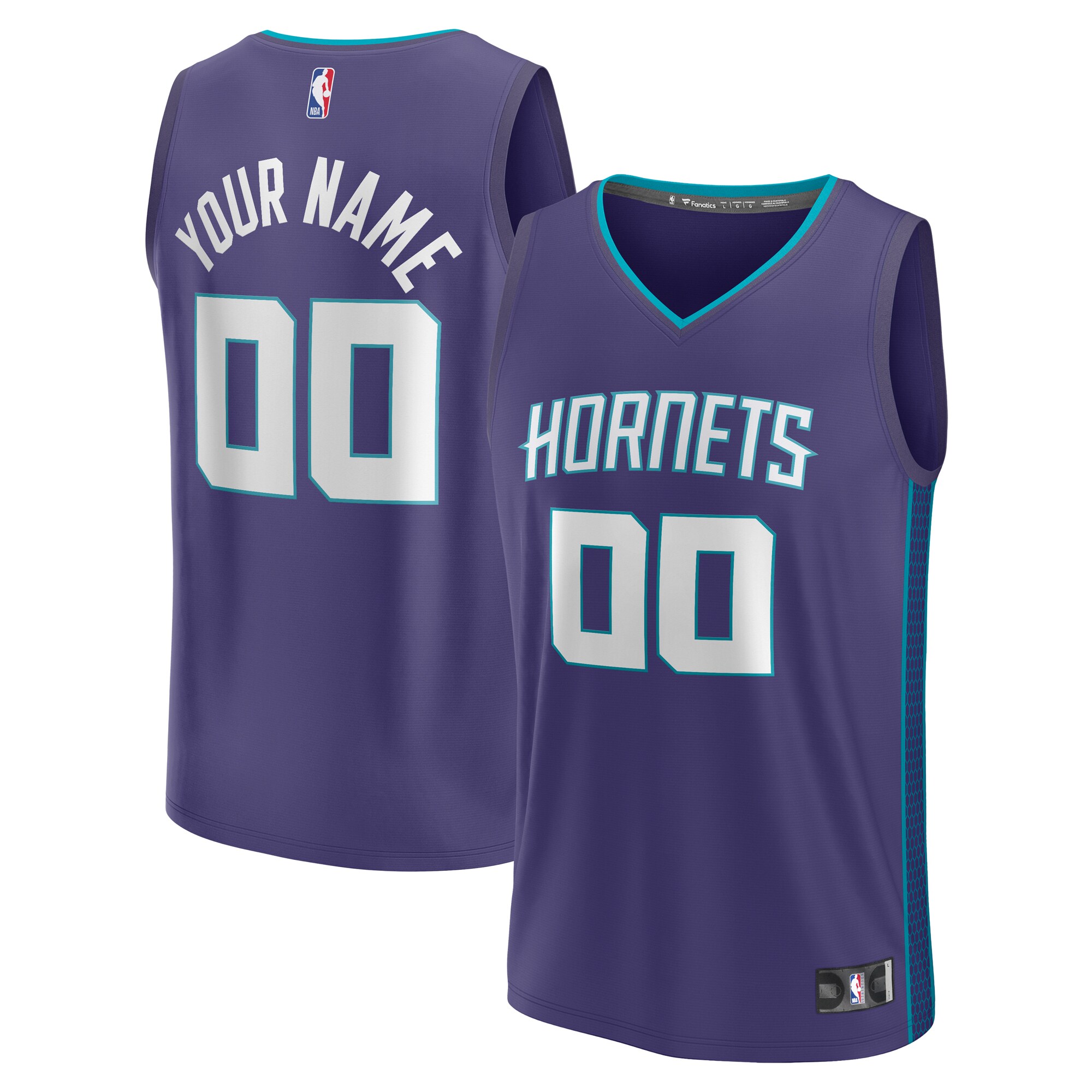 charlotte hornets fanatics youth fast break replica custom jersey statement edition purple 8736 pvcfu.jpg