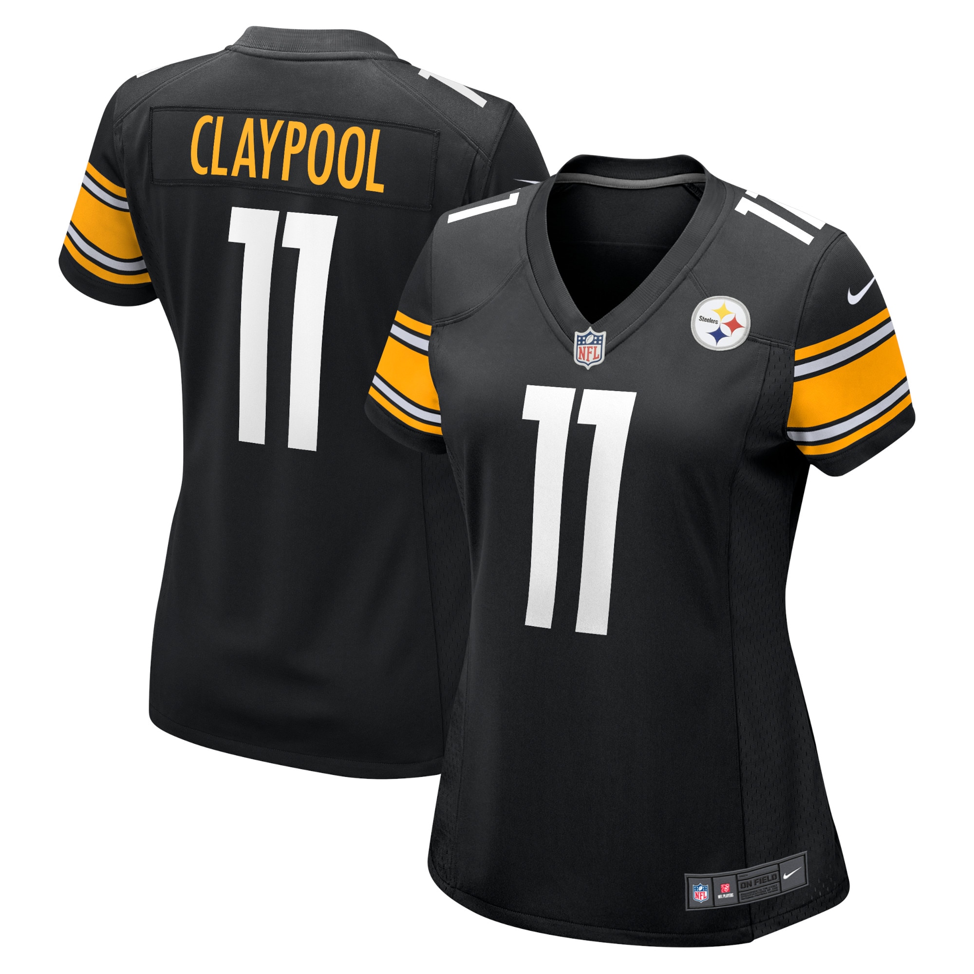 chase claypool pittsburgh steelers nike womens player game jersey black 2620 mmhy1.jpg