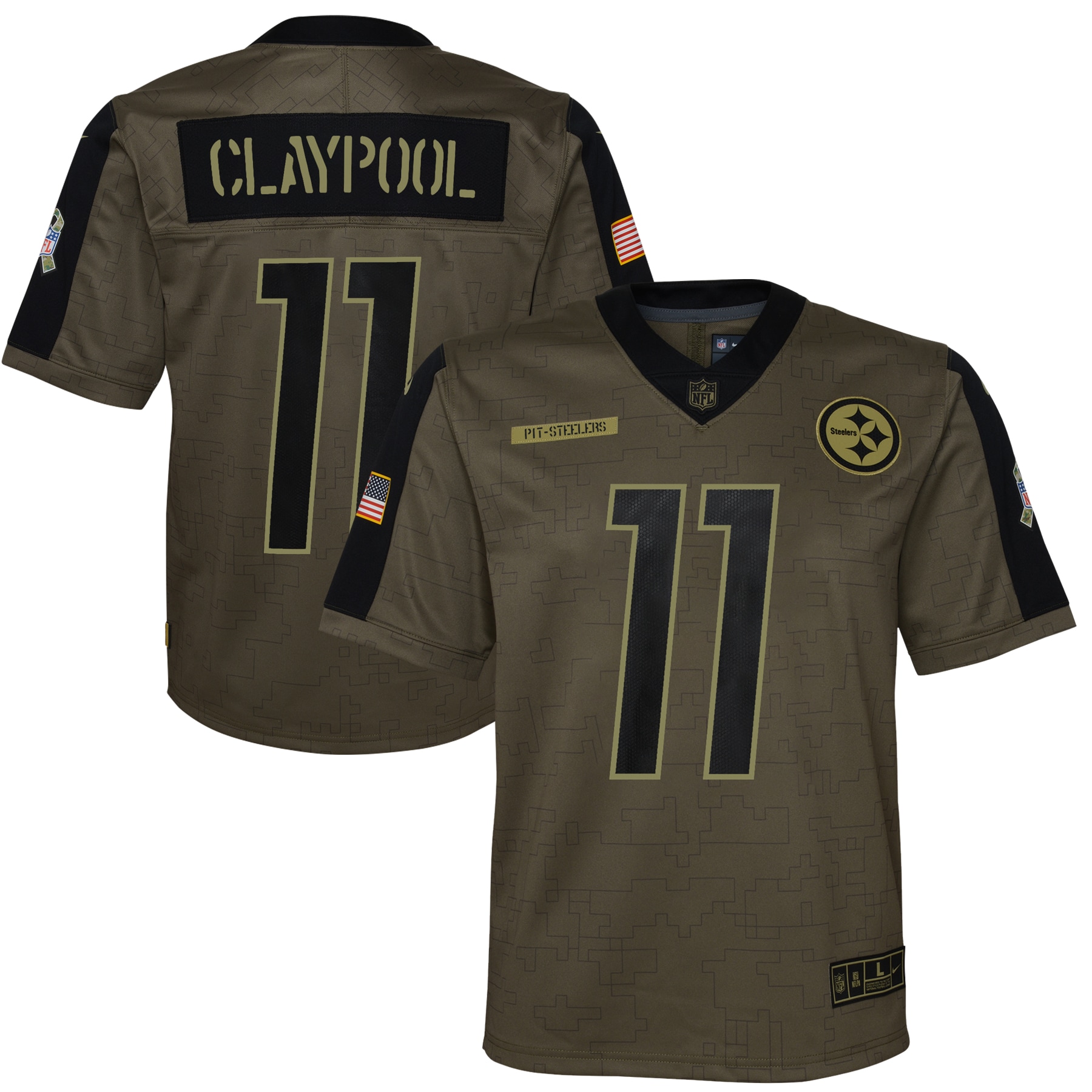 chase claypool pittsburgh steelers nike youth 2021 salute to service game jersey olive 3049 6r0tf.jpg