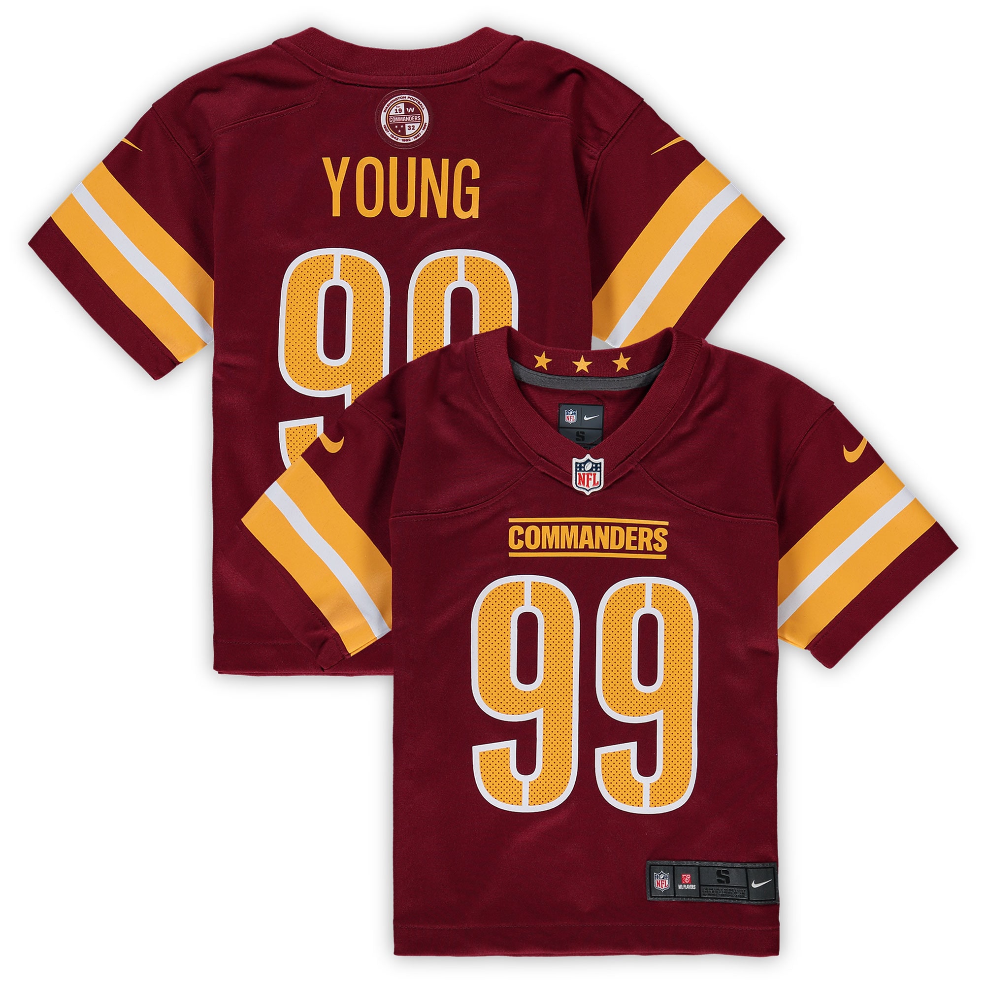 chase young washington commanders nike preschool game jersey burgundy 2896 p3x2v.jpg