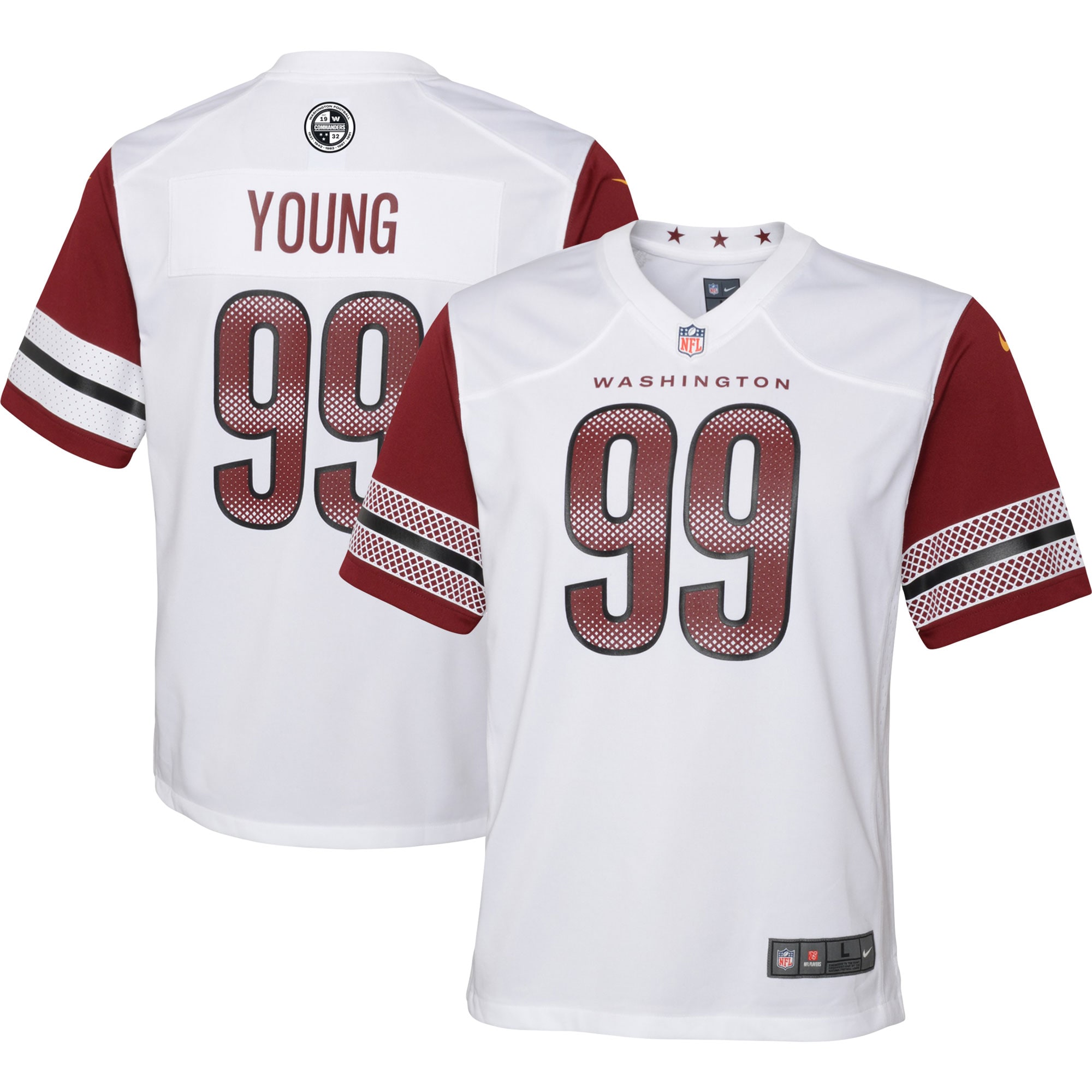 chase young washington commanders nike youth game jersey white 8896 33vbu.jpg