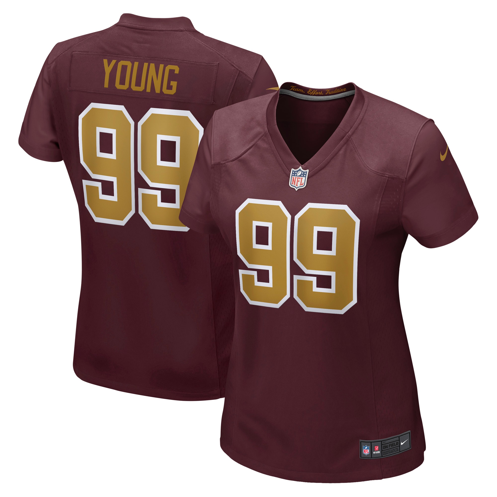 chase young washington football team nike womens alternate game jersey burgundy 9691 mg87z.jpg