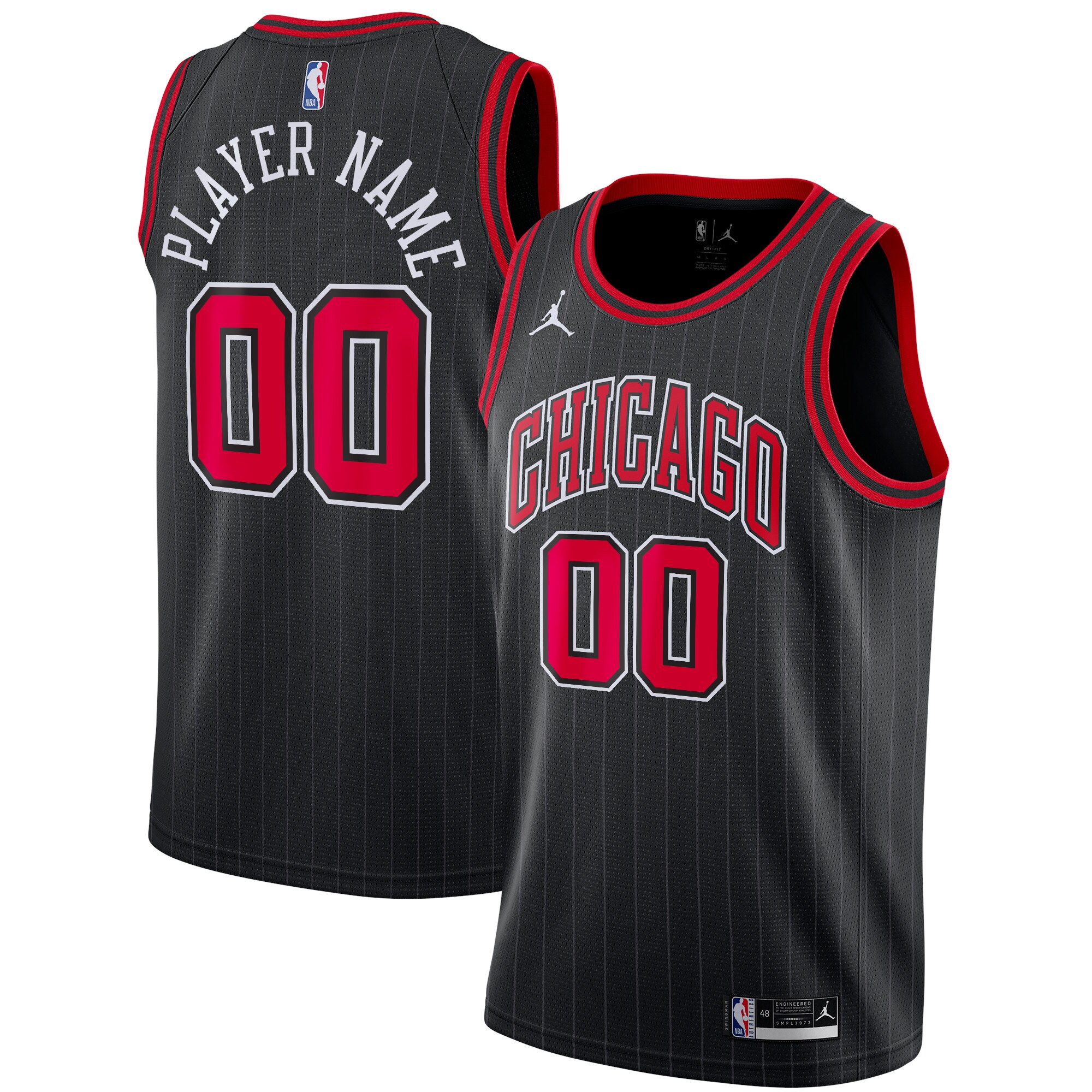 chicago bulls jordan brand swingman custom jersey statement edition black 2606 kljx4.jpg