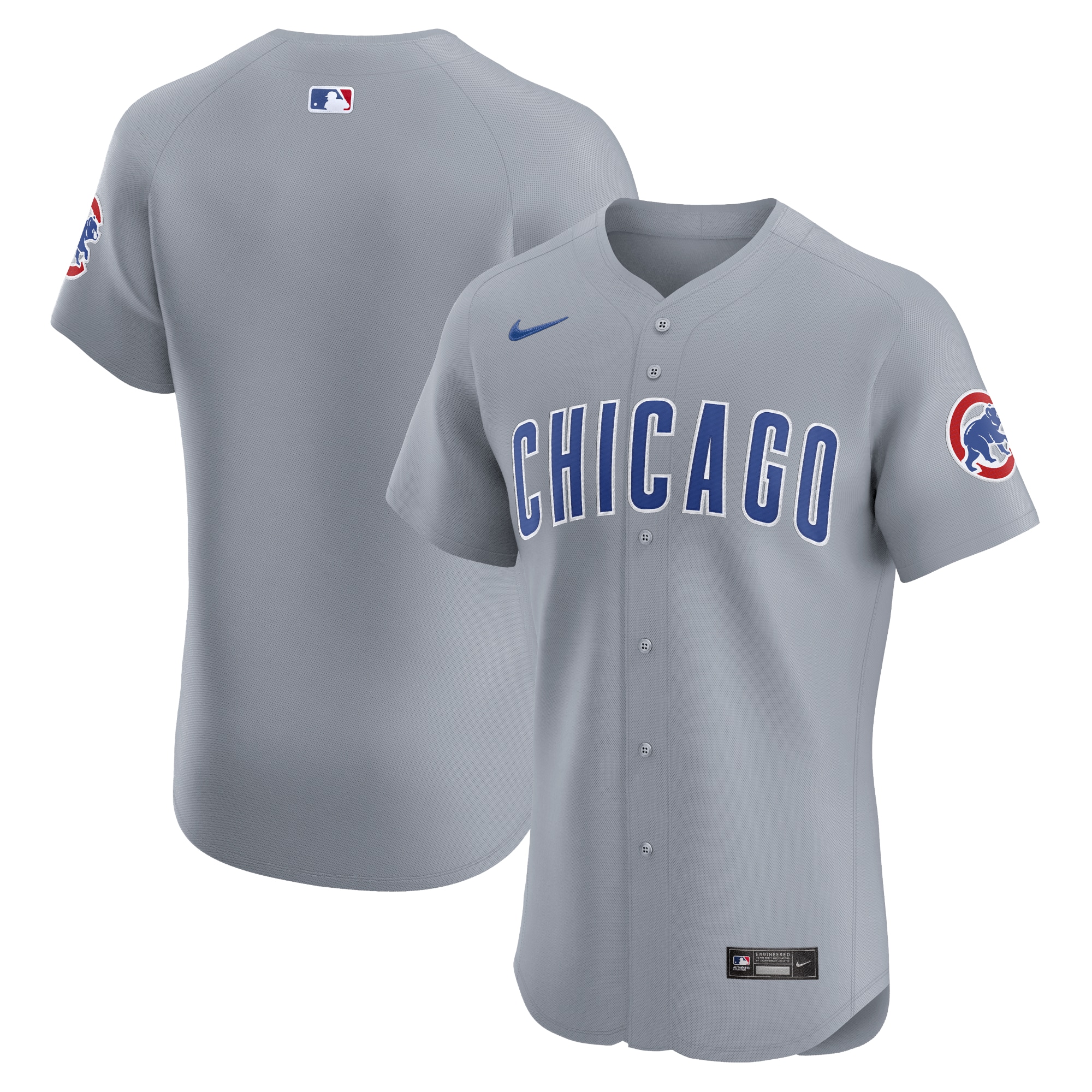 chicago cubs nike road vapor premier elite patch jersey gray 1153 o9gfv.jpg