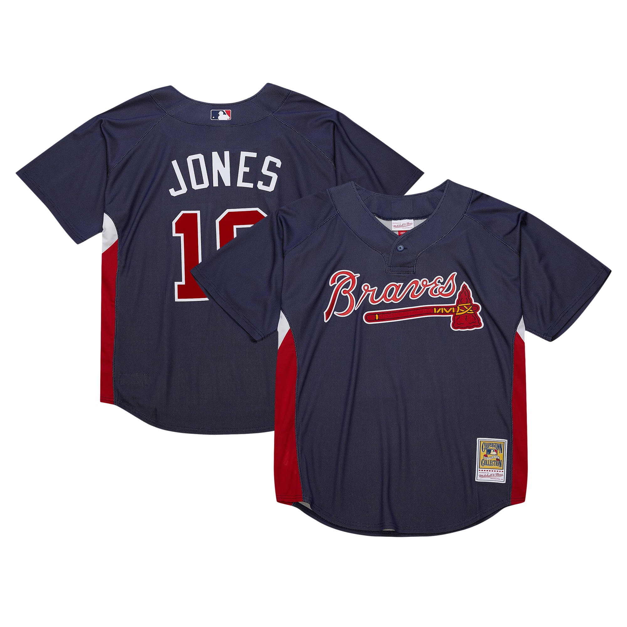 chipper jones atlanta braves mitchell 26amp ness cooperstown collection 2007 batting practice jersey navy 6427 5uv3r.jpg