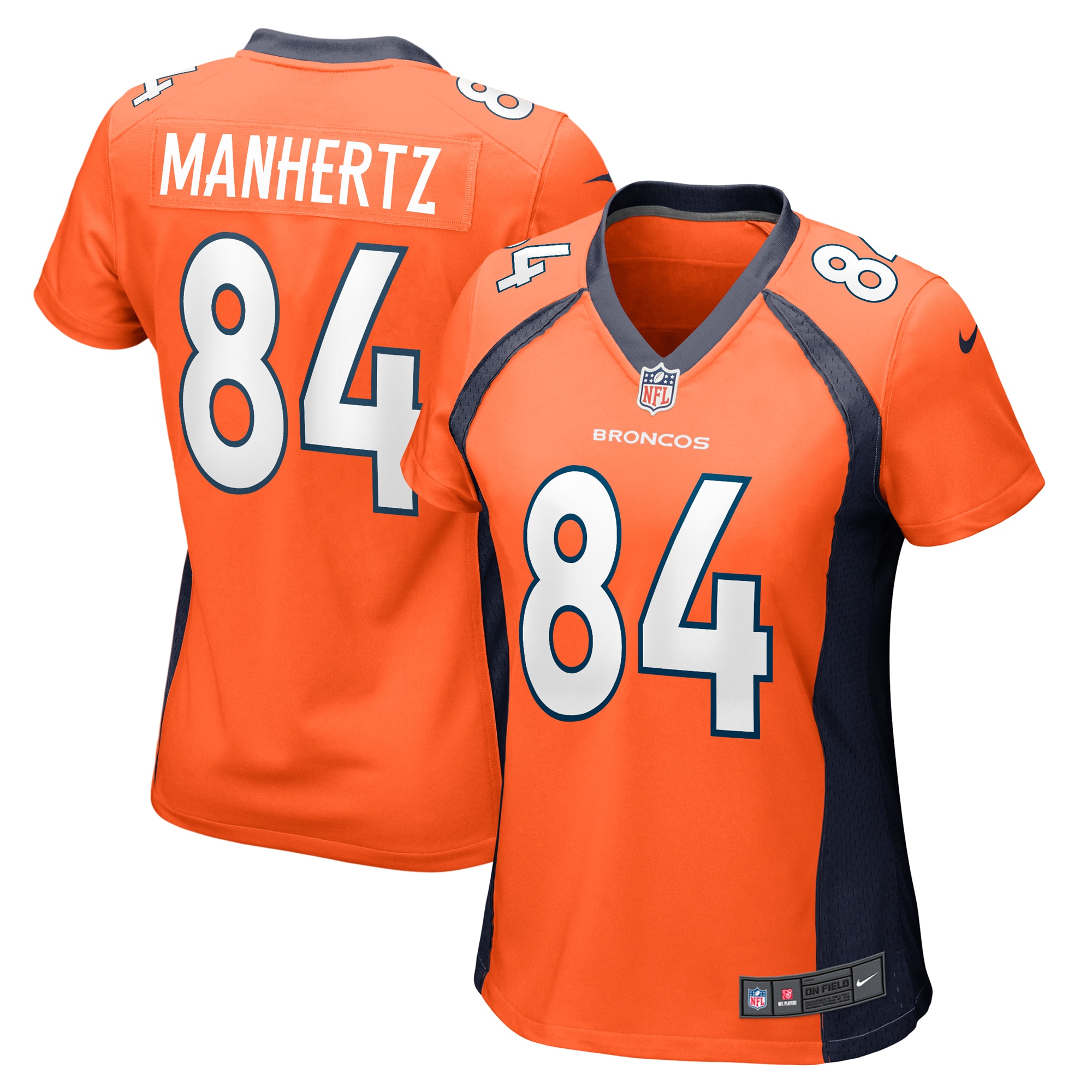 chris manhertz denver broncos nike womens game player jersey orange 5203 9iv7o.jpg