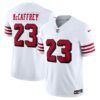 christian mccaffrey san francisco 49ers nike vapor f.u.s.e. limited 2nd alternate jersey white 1535 fvq0o.jpg