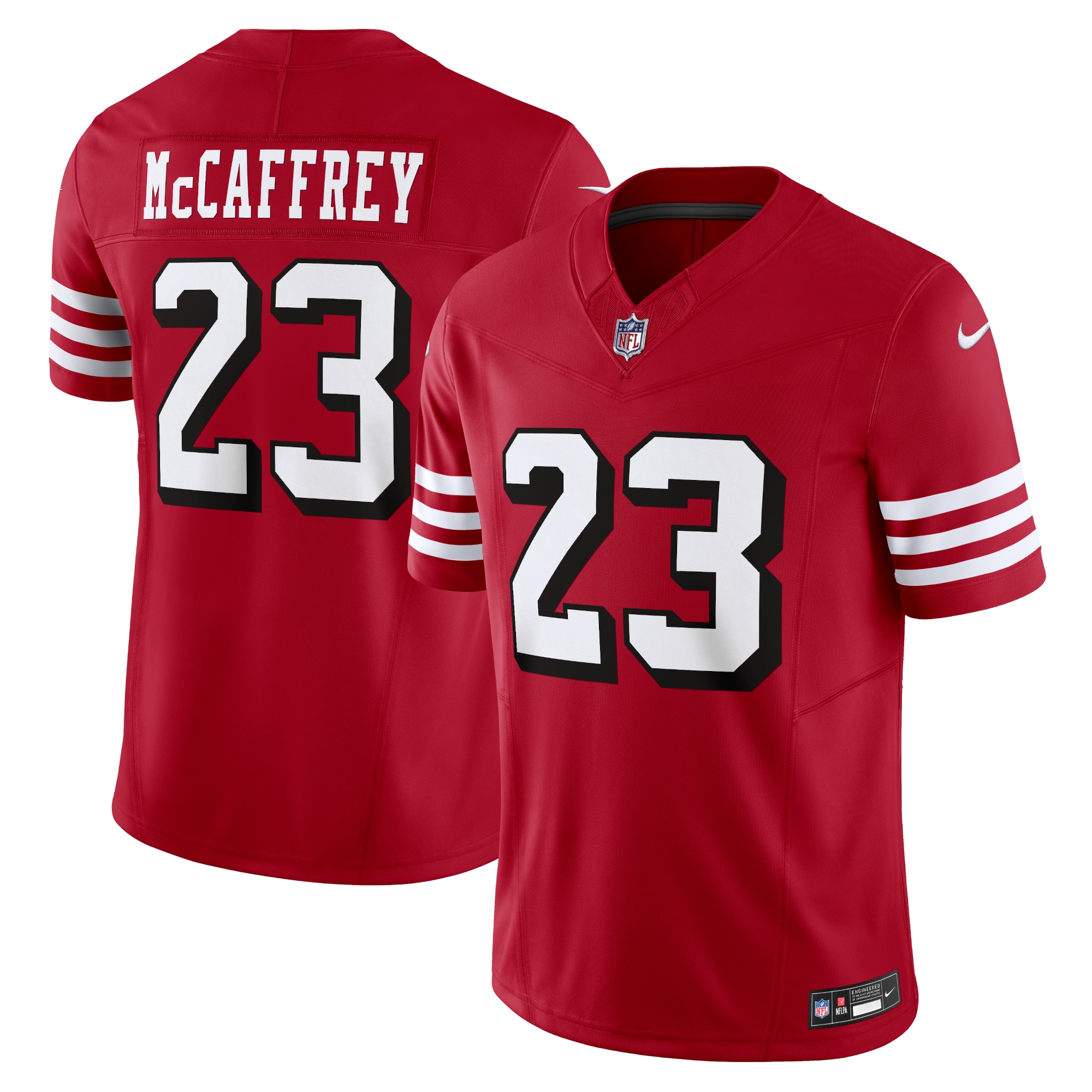 christian mccaffrey san francisco 49ers nike vapor f.u.s.e. limited jersey scarlet 3201 ciqzw.jpg