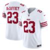 christian mccaffrey san francisco 49ers nike vapor f.u.s.e. limited jersey white 6265 eyhkw.jpg