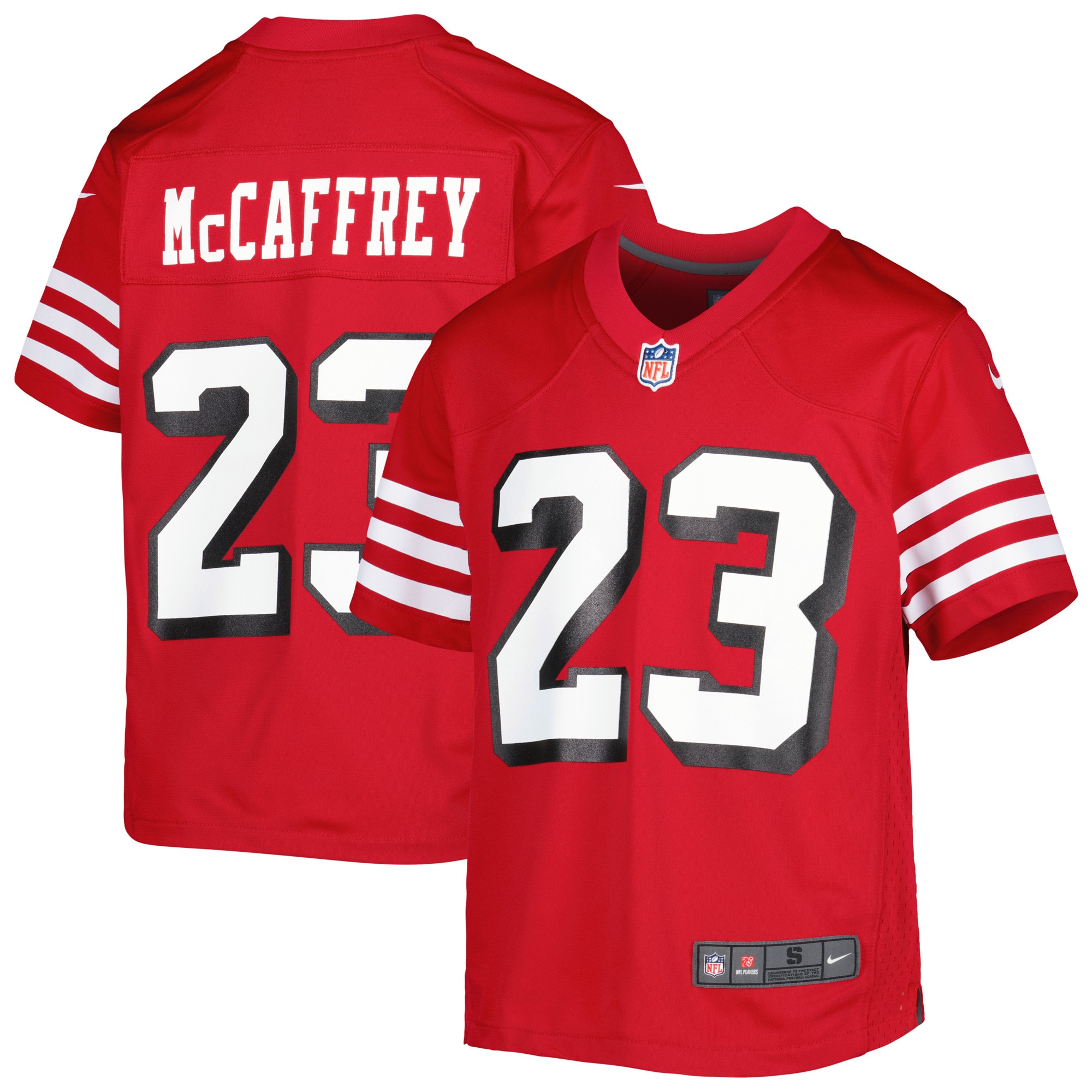 christian mccaffrey san francisco 49ers nike youth game jersey scarlet 6130 tmazd.jpg