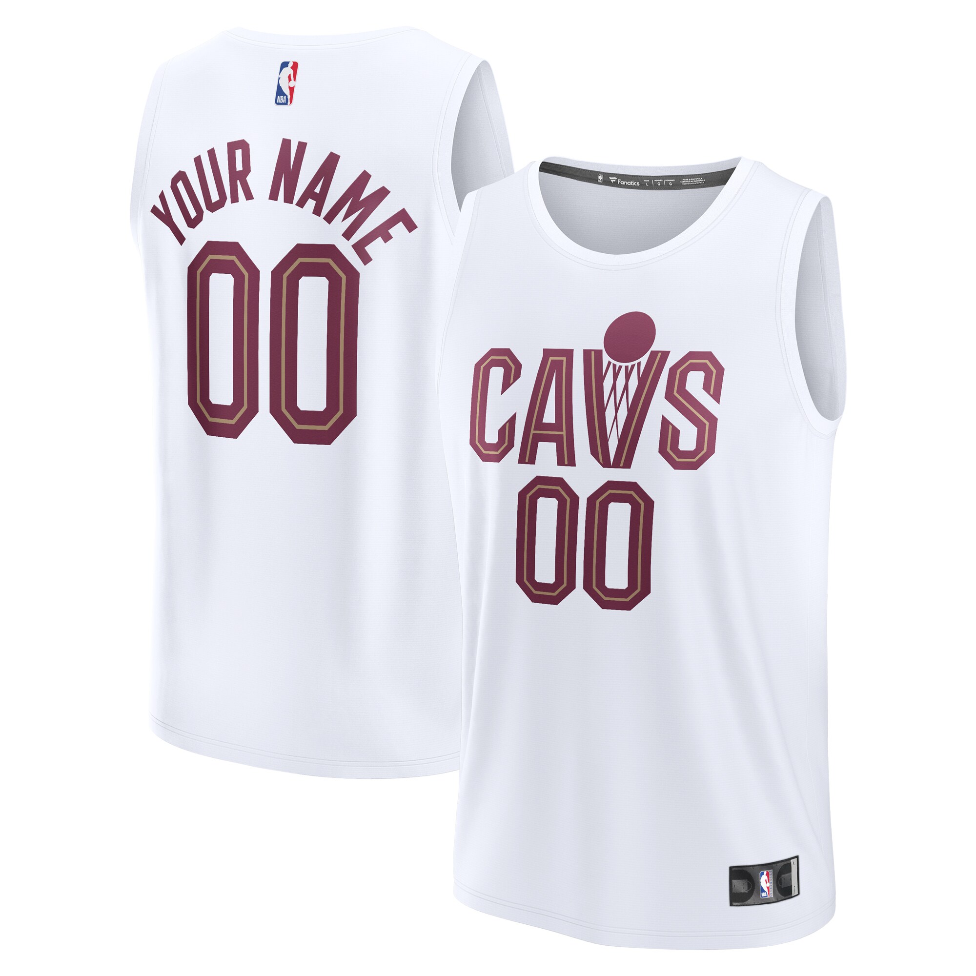 cleveland cavaliers fanatics youth fast break replica custom jersey association edition white 3659 xlj7u.jpg