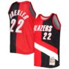 clyde drexler portland trail blazers mitchell 26amp ness hardwood classics 199192 split swingman jersey redblack 4581 lmee0.jpg