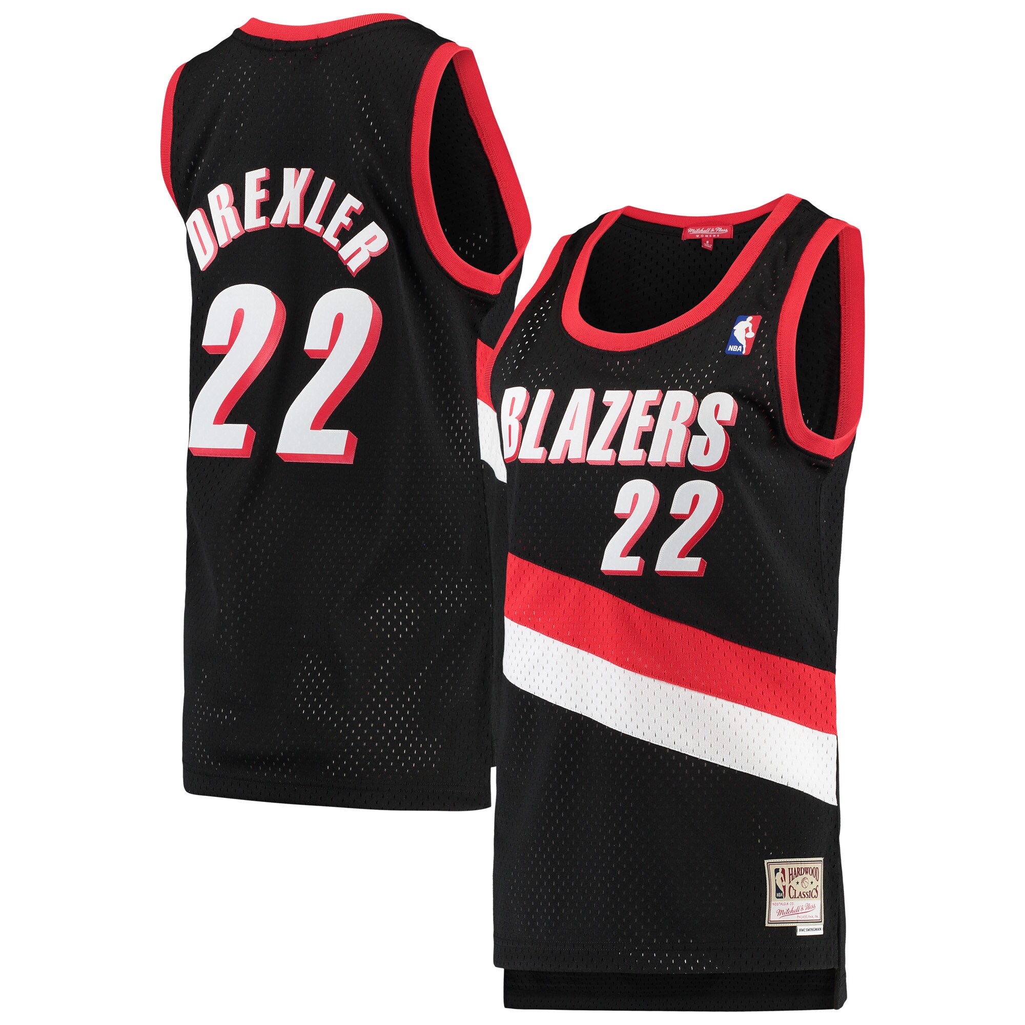 clyde drexler portland trail blazers mitchell 26amp ness womens 199192 hardwood classics swingman jersey black 3726 kphn9.jpg